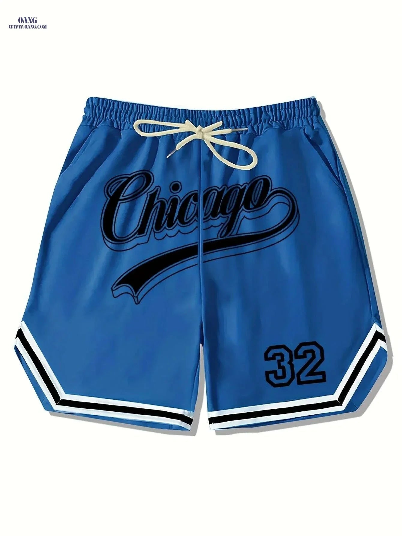 Casual Men's Polyester Chicago Shorts - Solid Color, Regular Fit