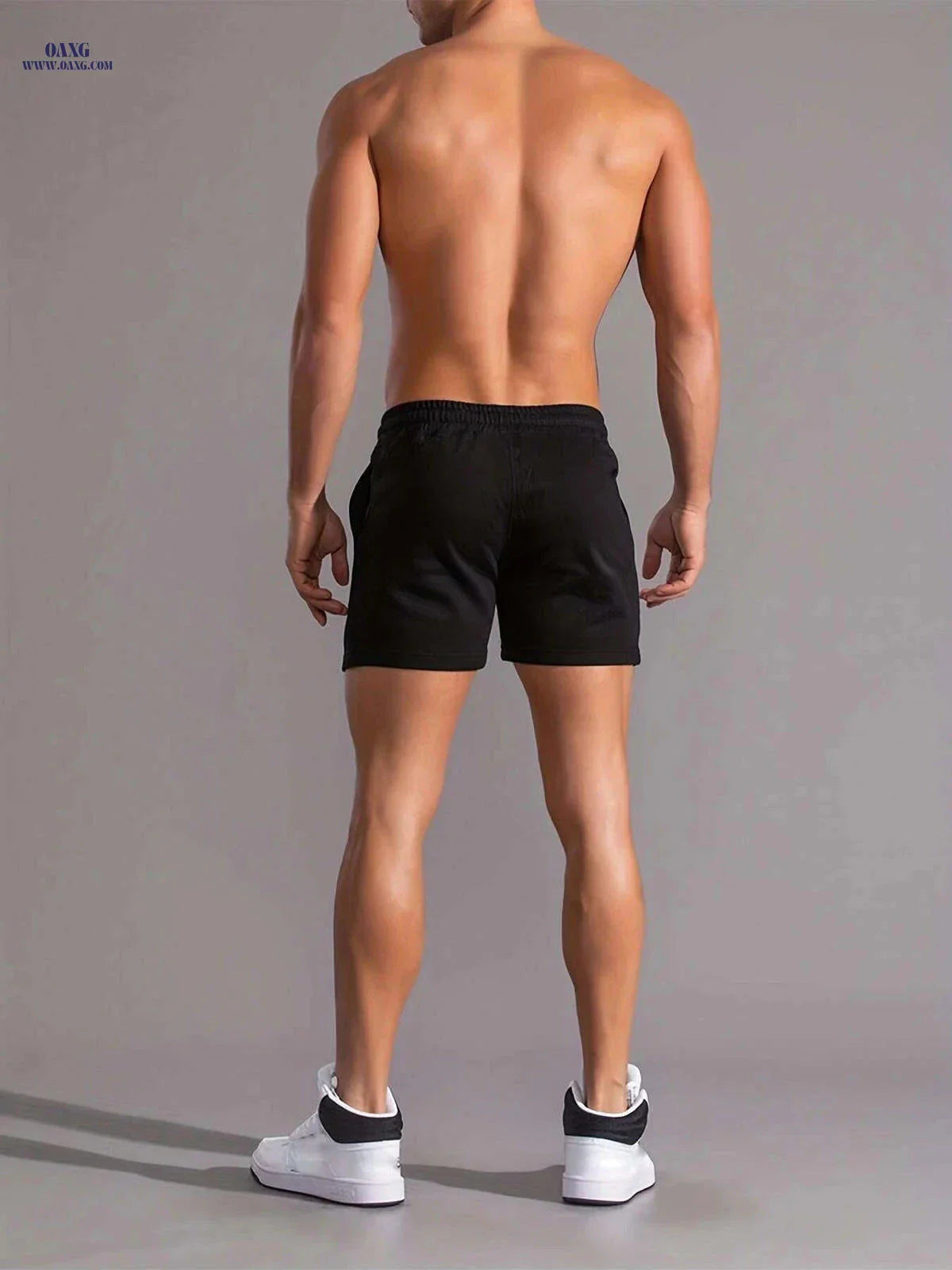 Casual Men's Shorts with Letter Print - Stylish Pockets Included