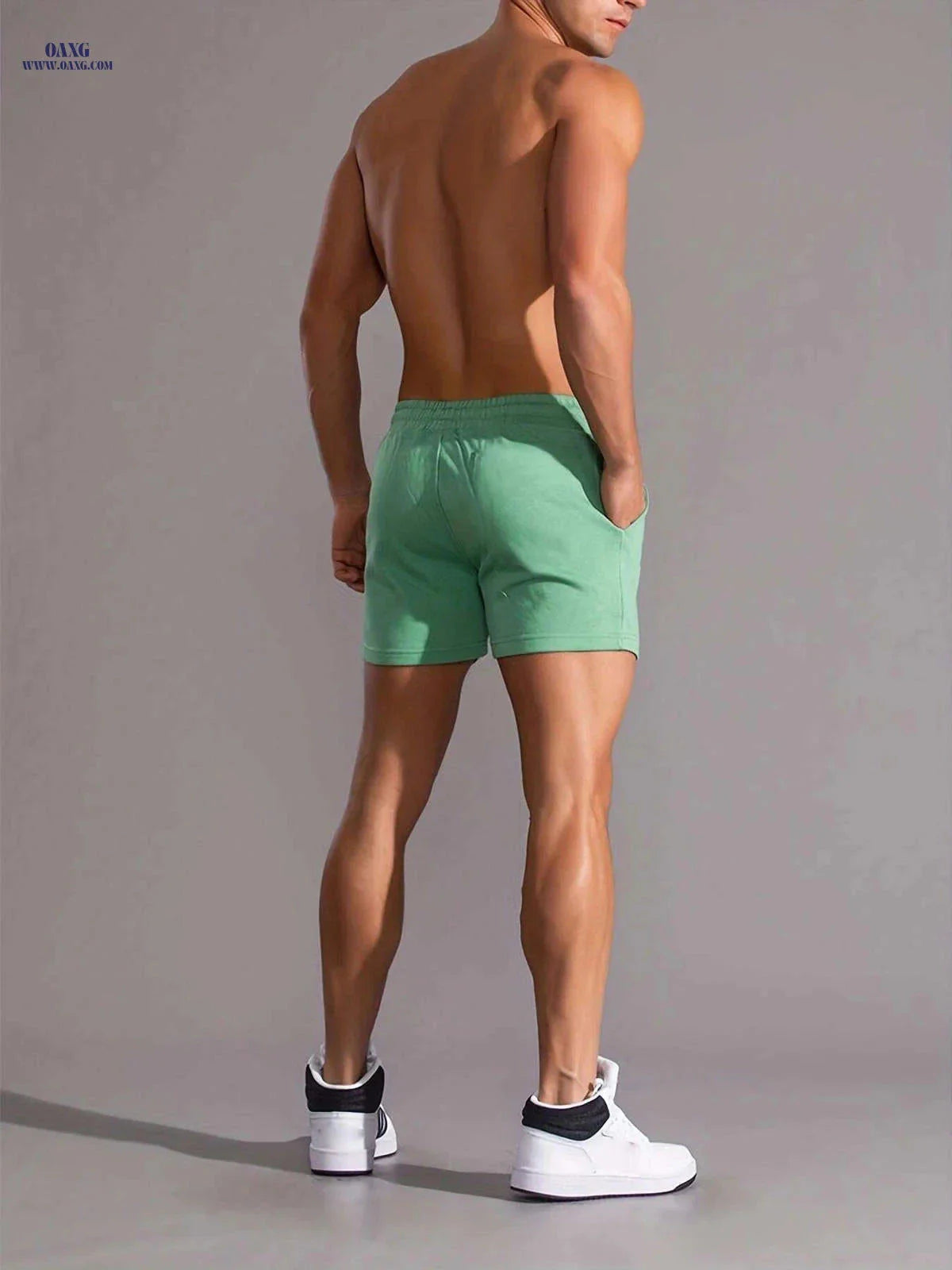 Casual Men's Shorts with Letter Print - Stylish Pockets Included
