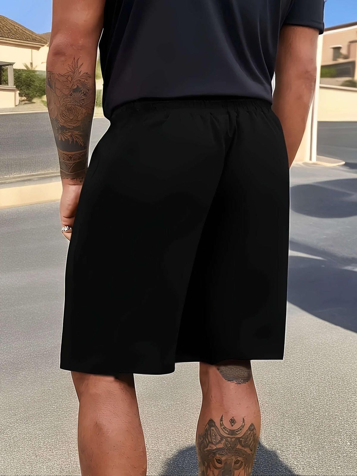 Casual Summer Print Shorts for Men - Drawstring & Comfortable Fit
