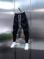 Chanel Style Striped Sweatpants Men Loose Casual Trousers