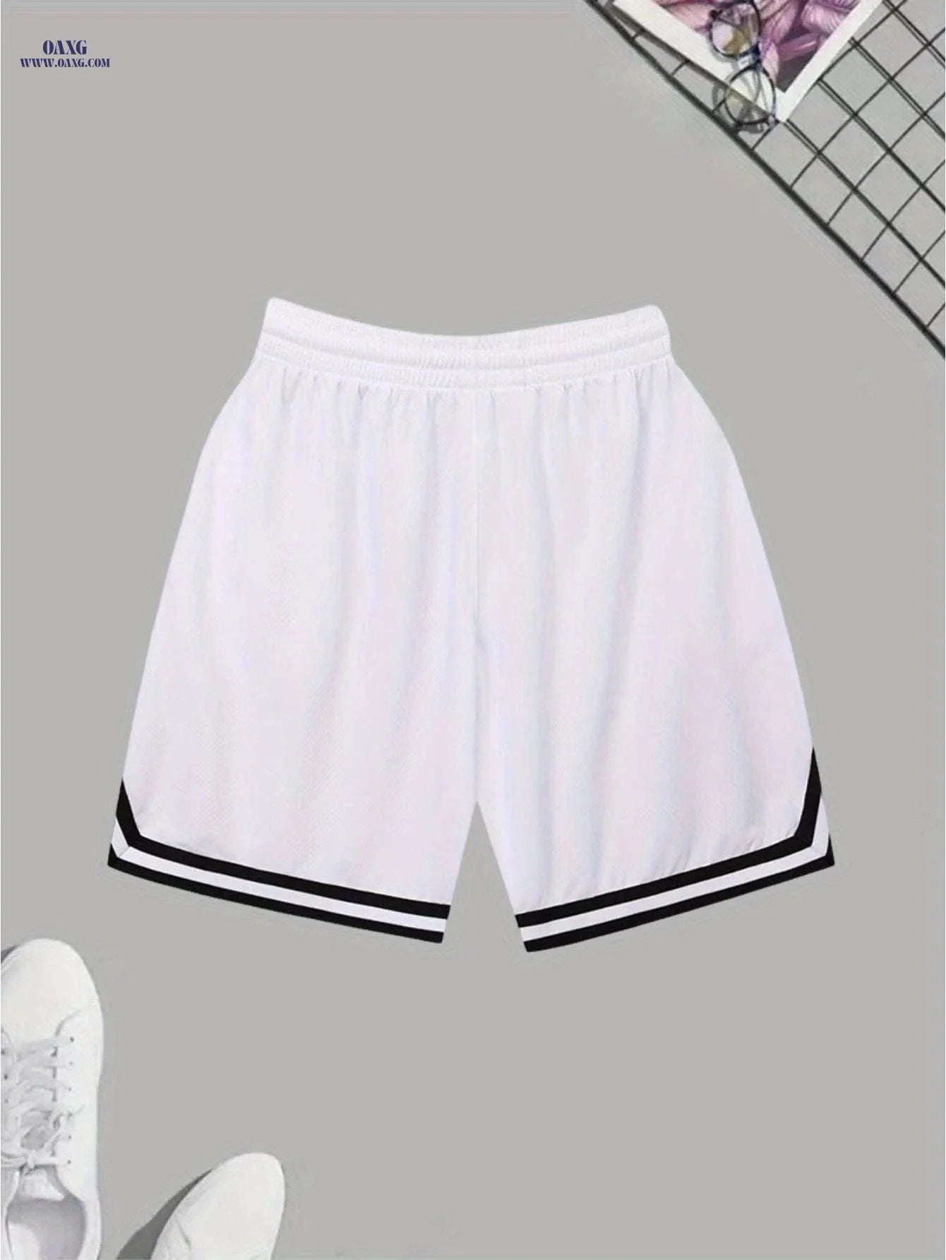 Gengyuan Men's Printed Basketball Shorts - Slightly Stretchy & Casual