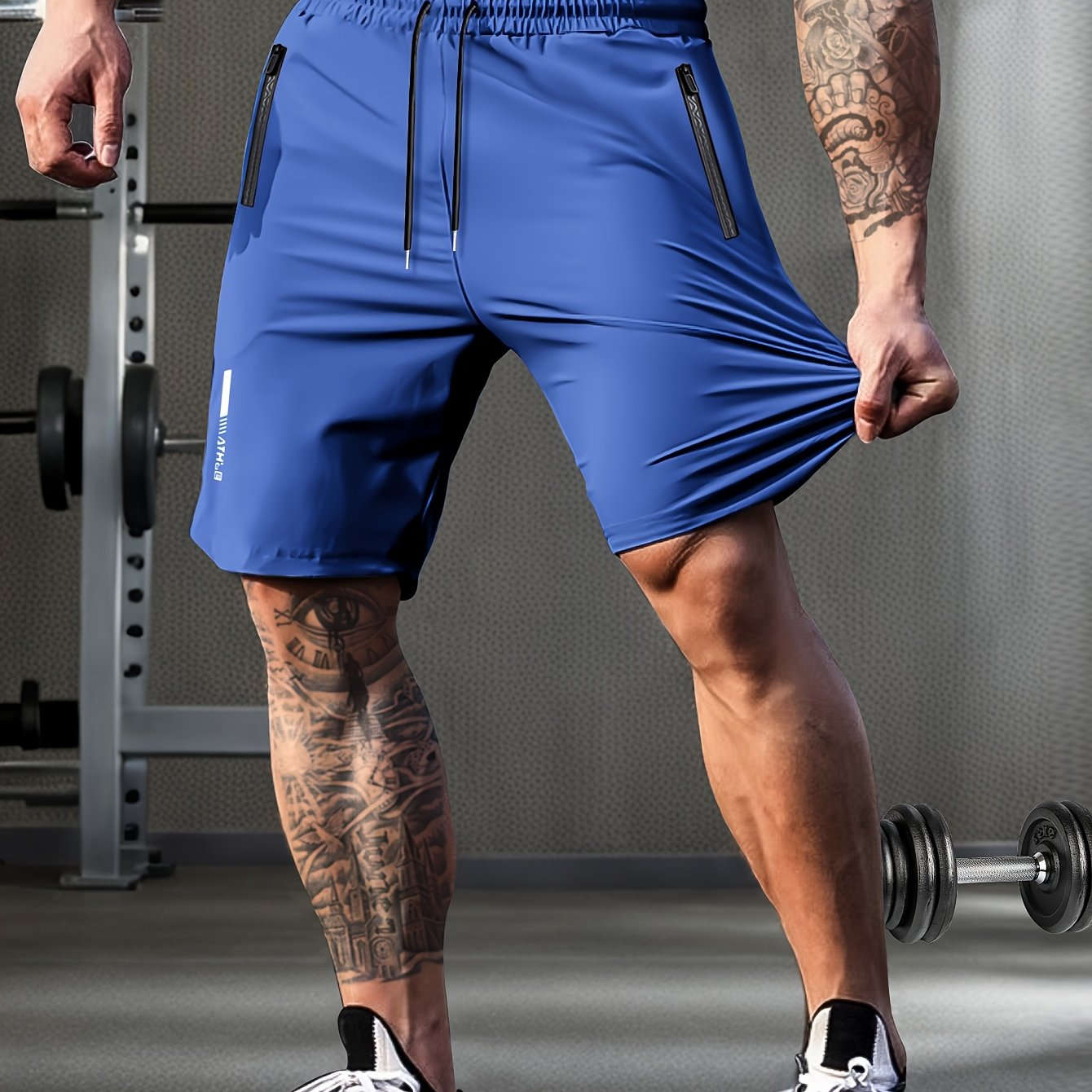 HIDKAT Men's Summer High Waist Sports Shorts - High Stretch, Casual Fit