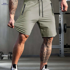 HIDKAT Men's Summer High Waist Sports Shorts - High Stretch, Casual Fit