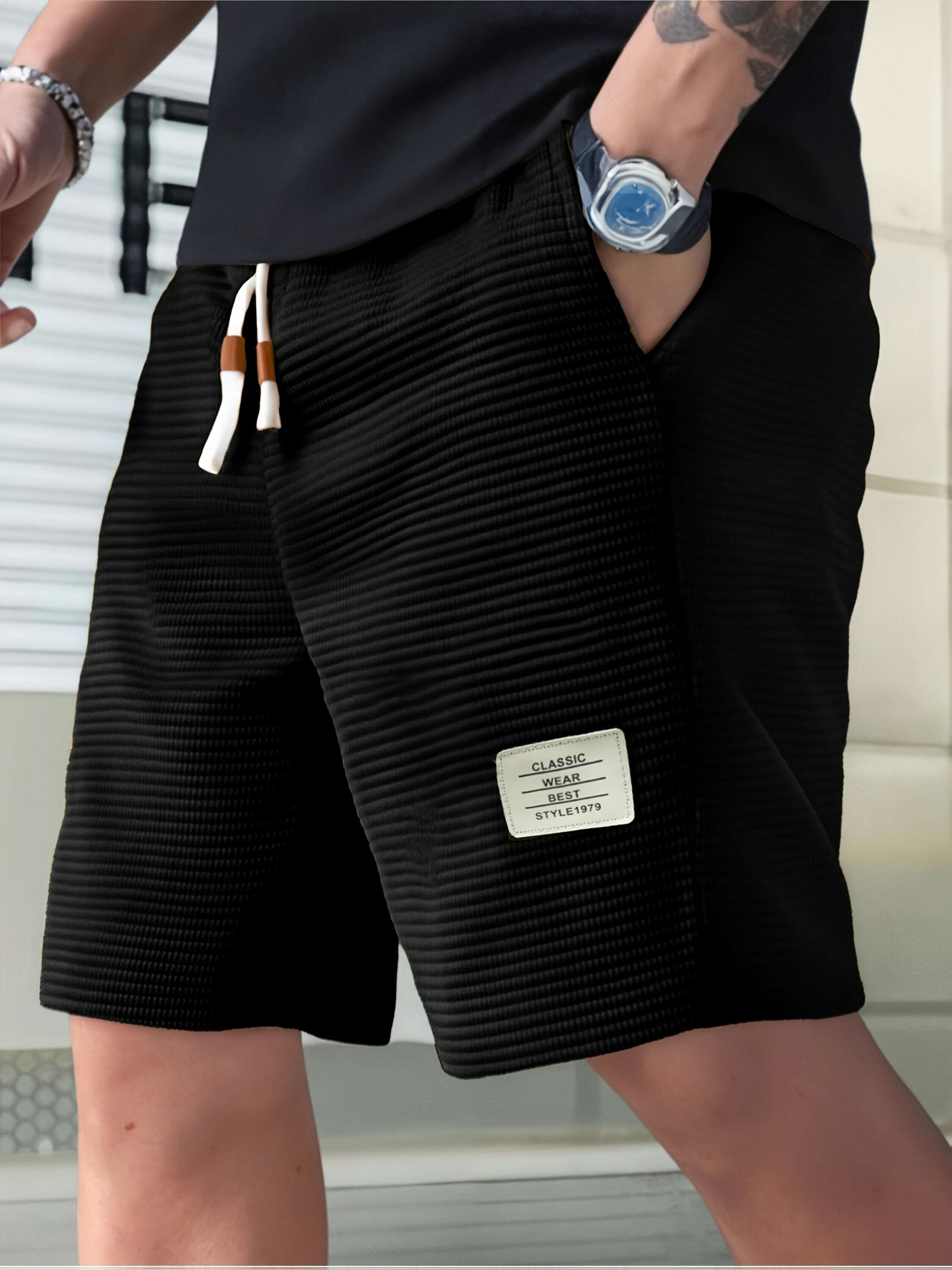 Lightweight Breathable Summer Shorts for Men - Casual Fit, Utility Pockets
