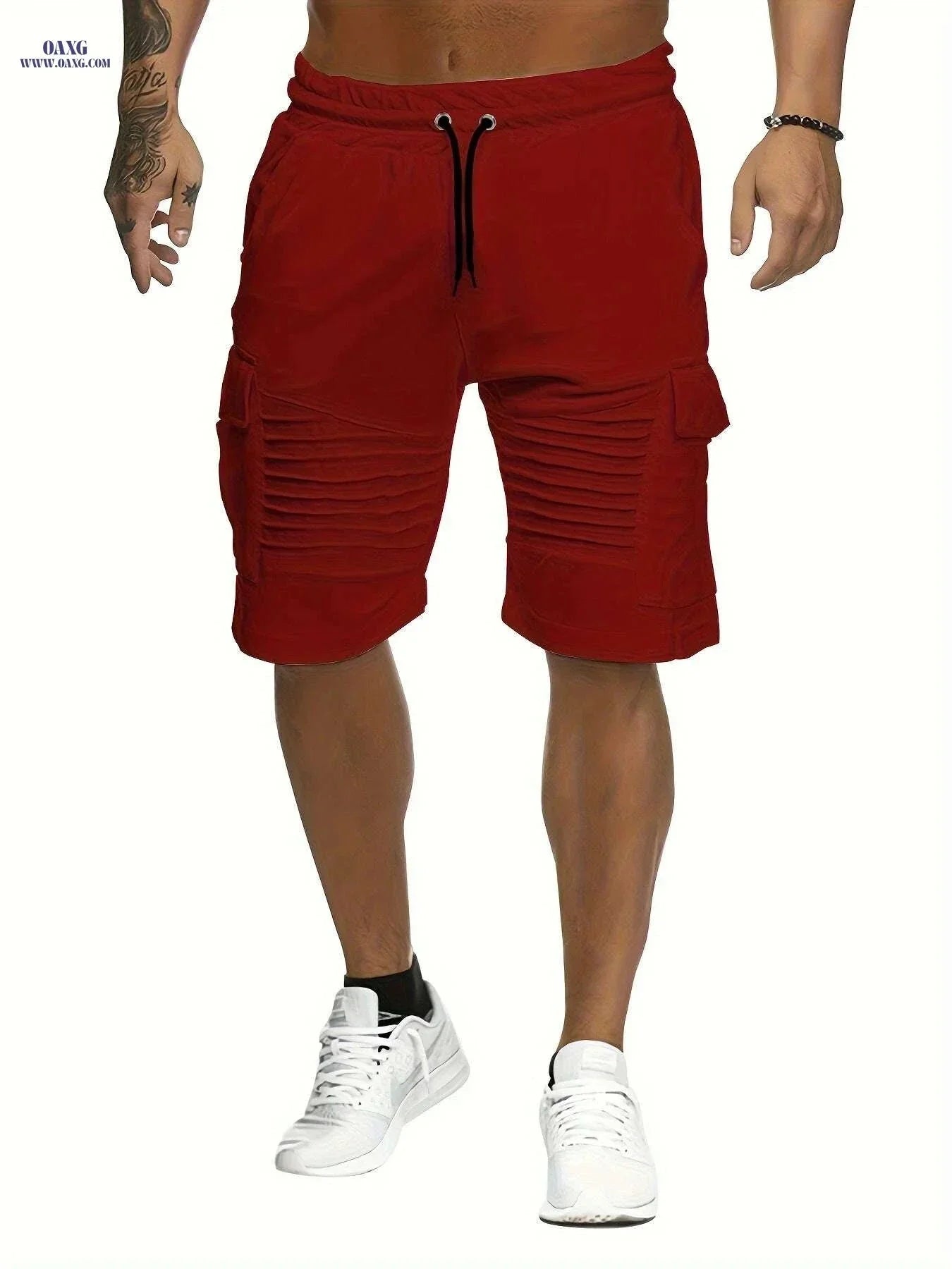 Lightweight Striped Athletic Shorts for Men - Casual Gym Wear