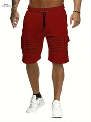 Lightweight Striped Athletic Shorts for Men - Casual Gym Wear