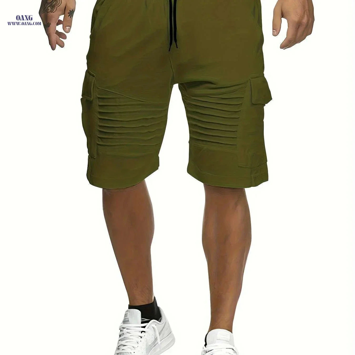 Lightweight Striped Athletic Shorts for Men - Casual Gym Wear