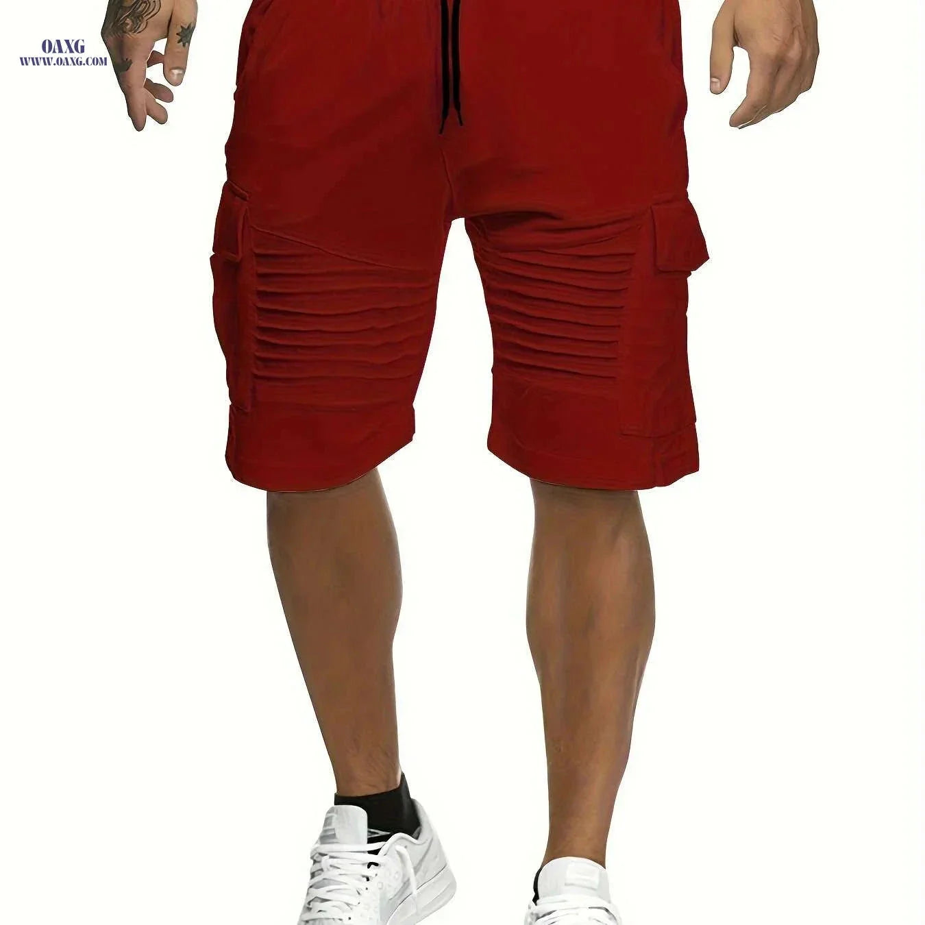 Lightweight Striped Athletic Shorts for Men - Casual Gym Wear