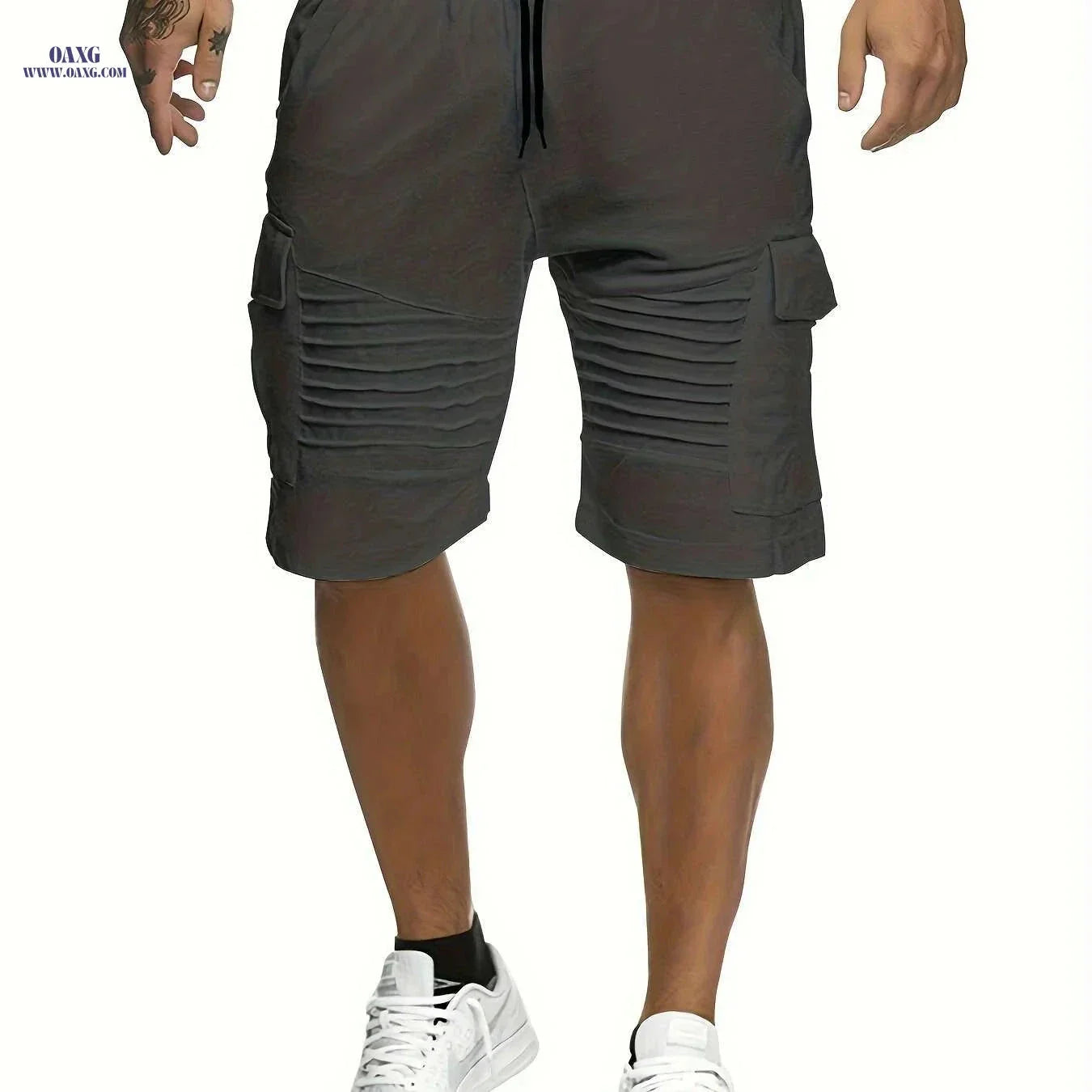 Lightweight Striped Athletic Shorts for Men - Casual Gym Wear