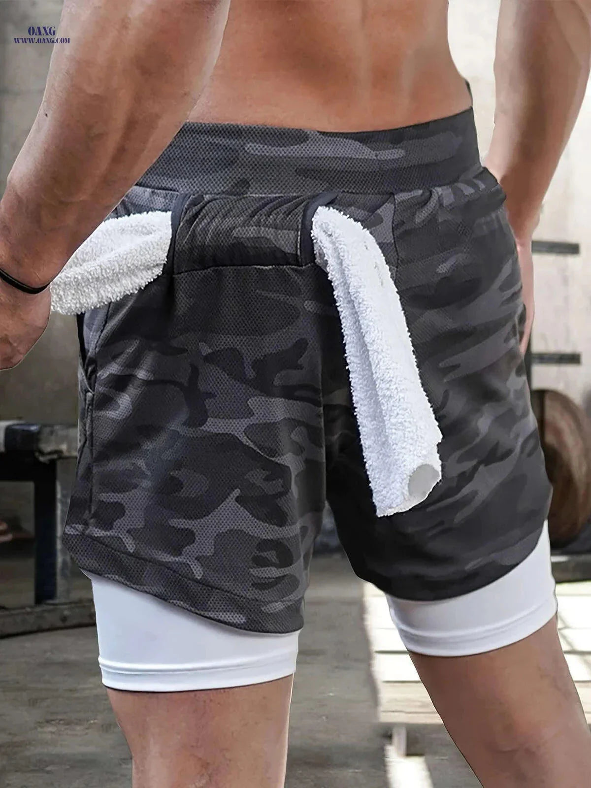 Men's 2-in-1 Casual Shorts - Perfect for Running & Workout Activities
