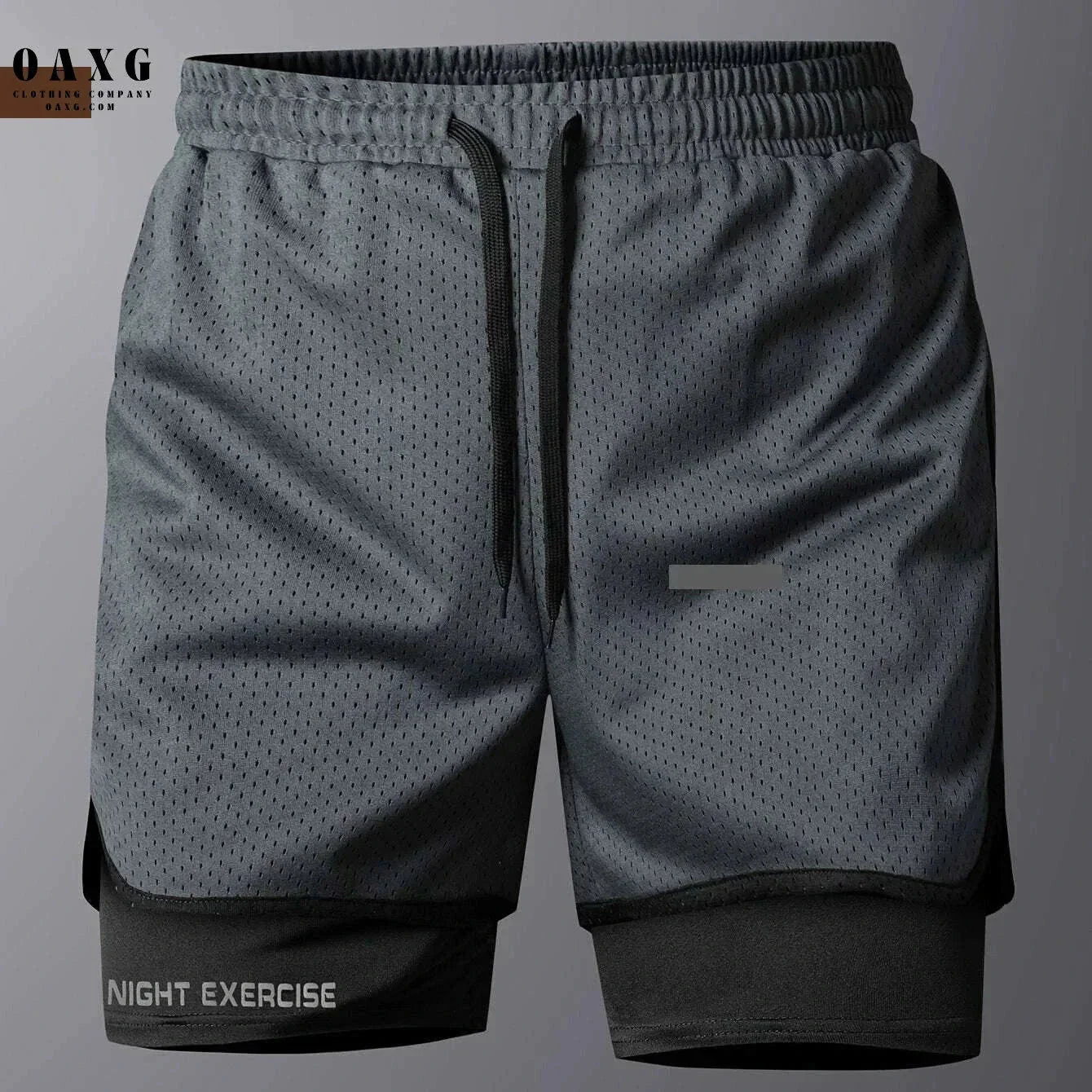 Men's 2-in-1 Sports Shorts - Quick-Drying, Breathable Mesh Design