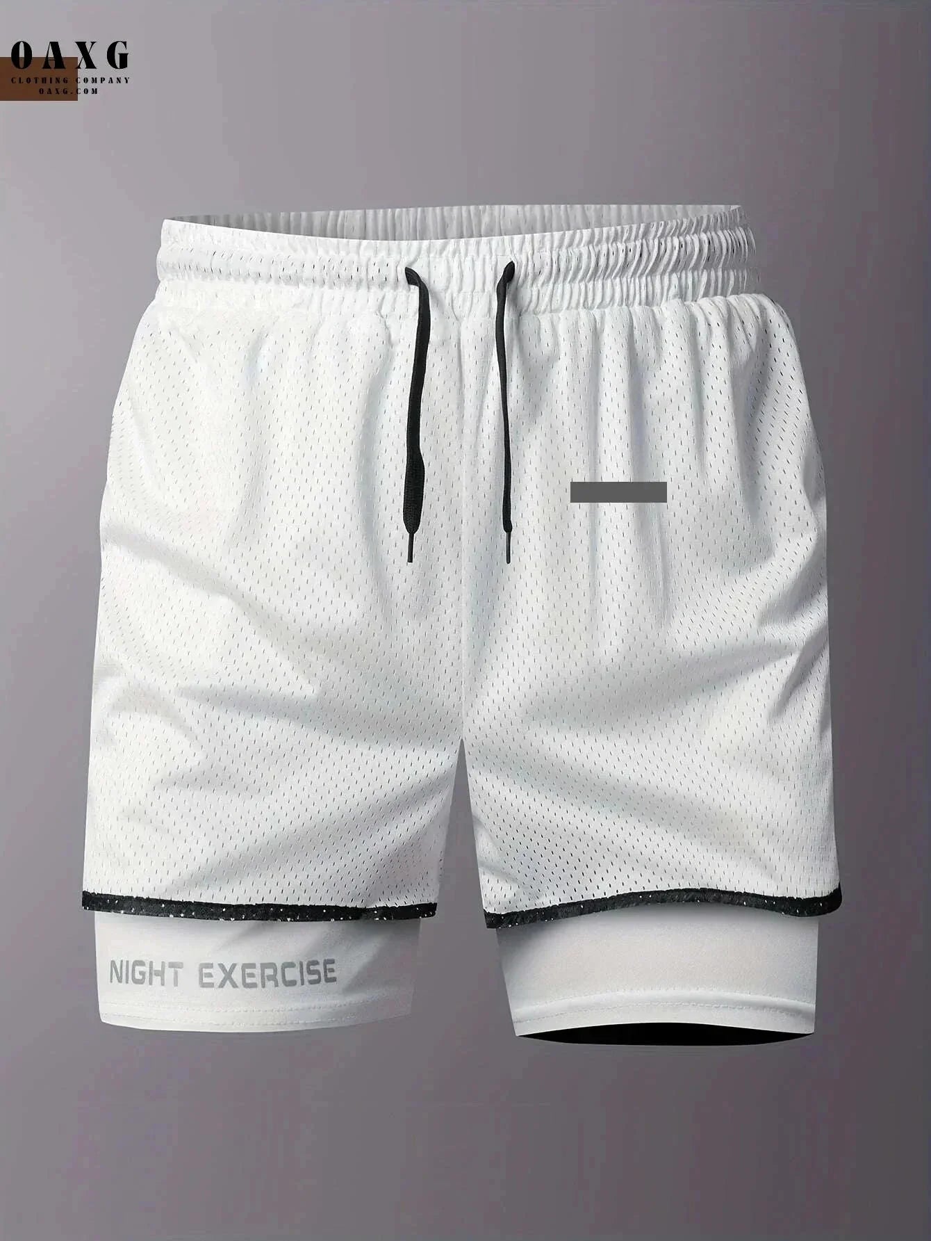 Men's 2-in-1 Sports Shorts - Quick-Drying, Breathable Mesh Design