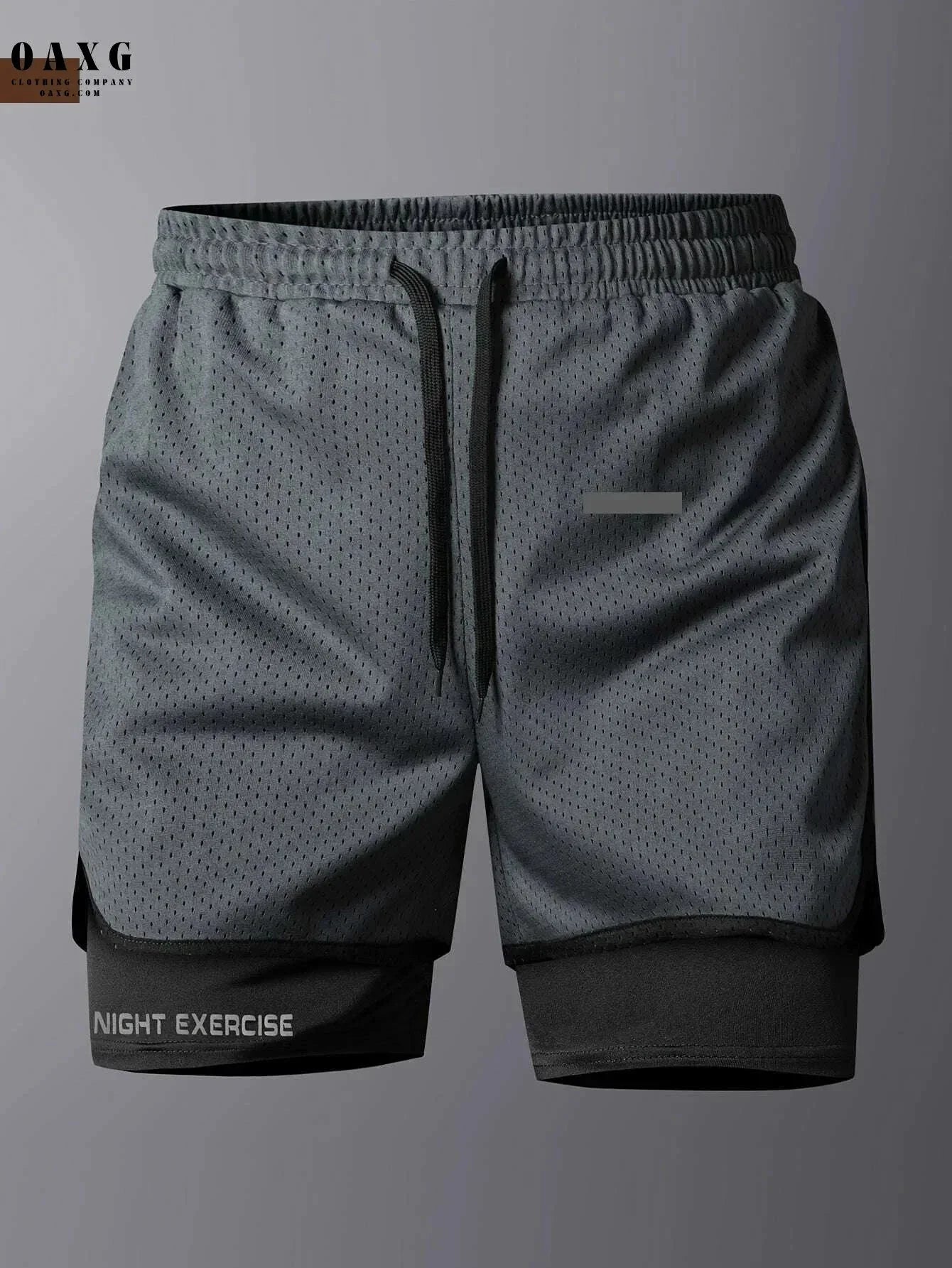 Men's 2-in-1 Sports Shorts - Quick-Drying, Breathable Mesh Design