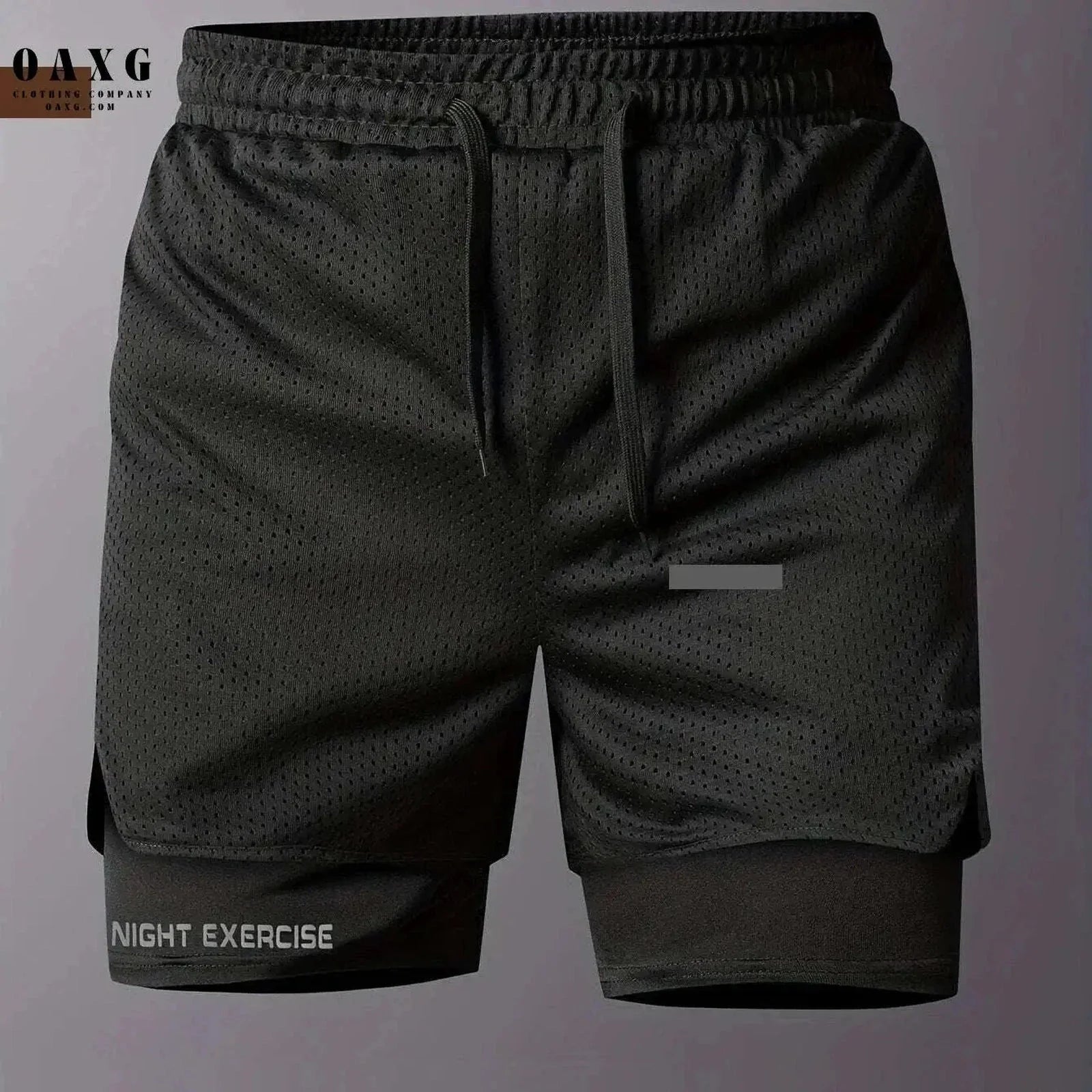 Men's 2-in-1 Sports Shorts - Quick-Drying, Breathable Mesh Design