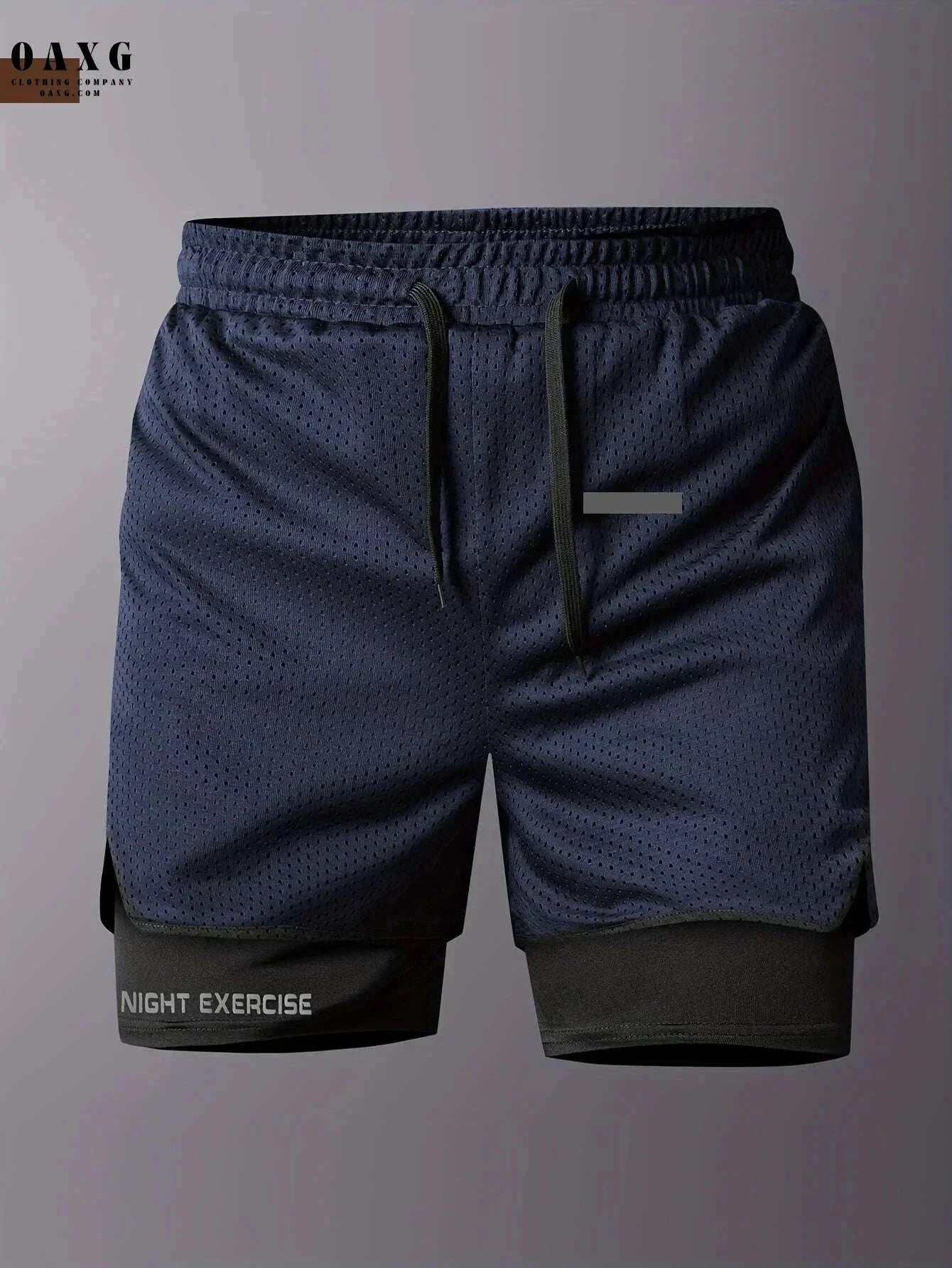 Men's 2-in-1 Sports Shorts - Quick-Drying, Breathable Mesh Design