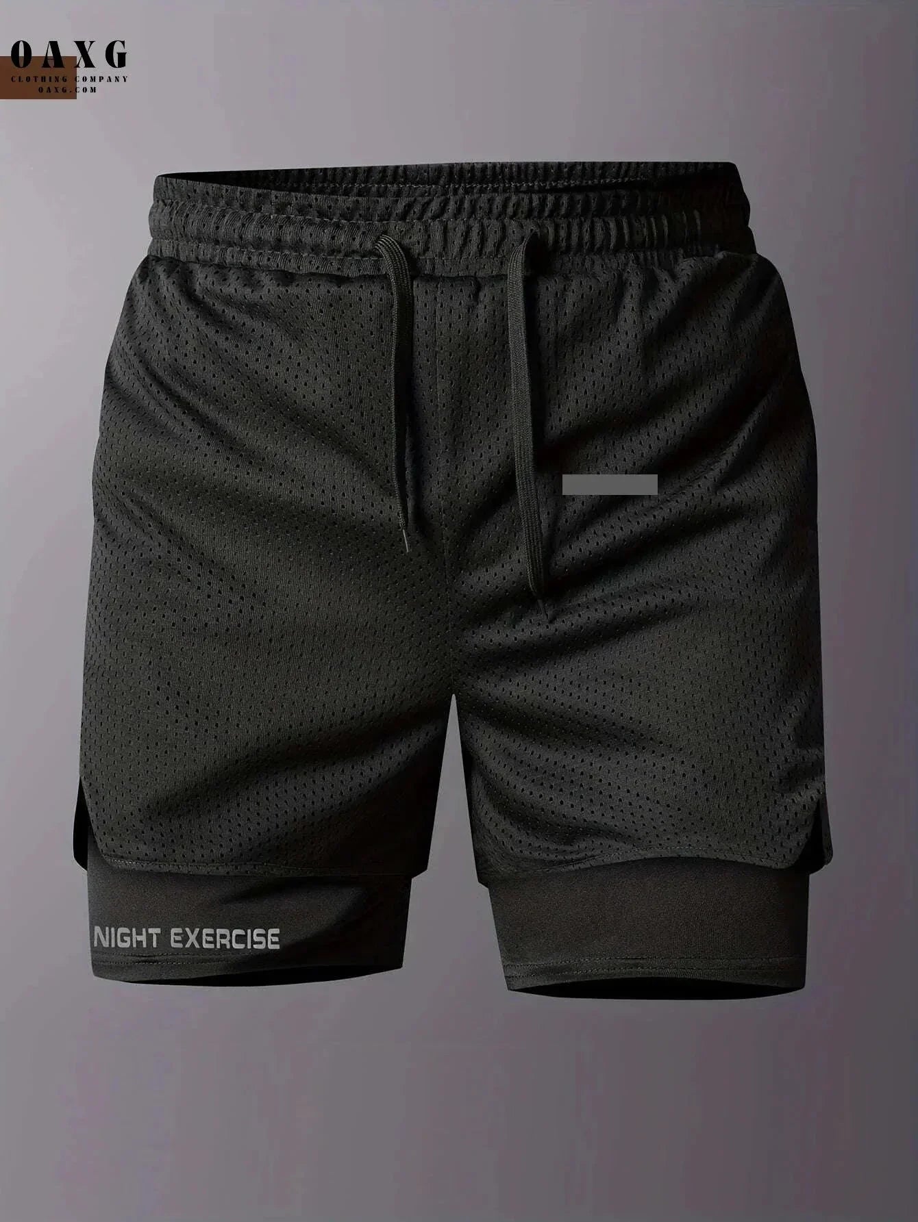 Men's 2-in-1 Sports Shorts - Quick-Drying, Breathable Mesh Design