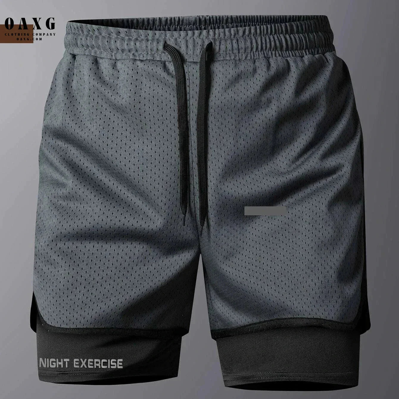 Men's 2-in-1 Sports Shorts - Quick-Drying, Breathable Mesh Design