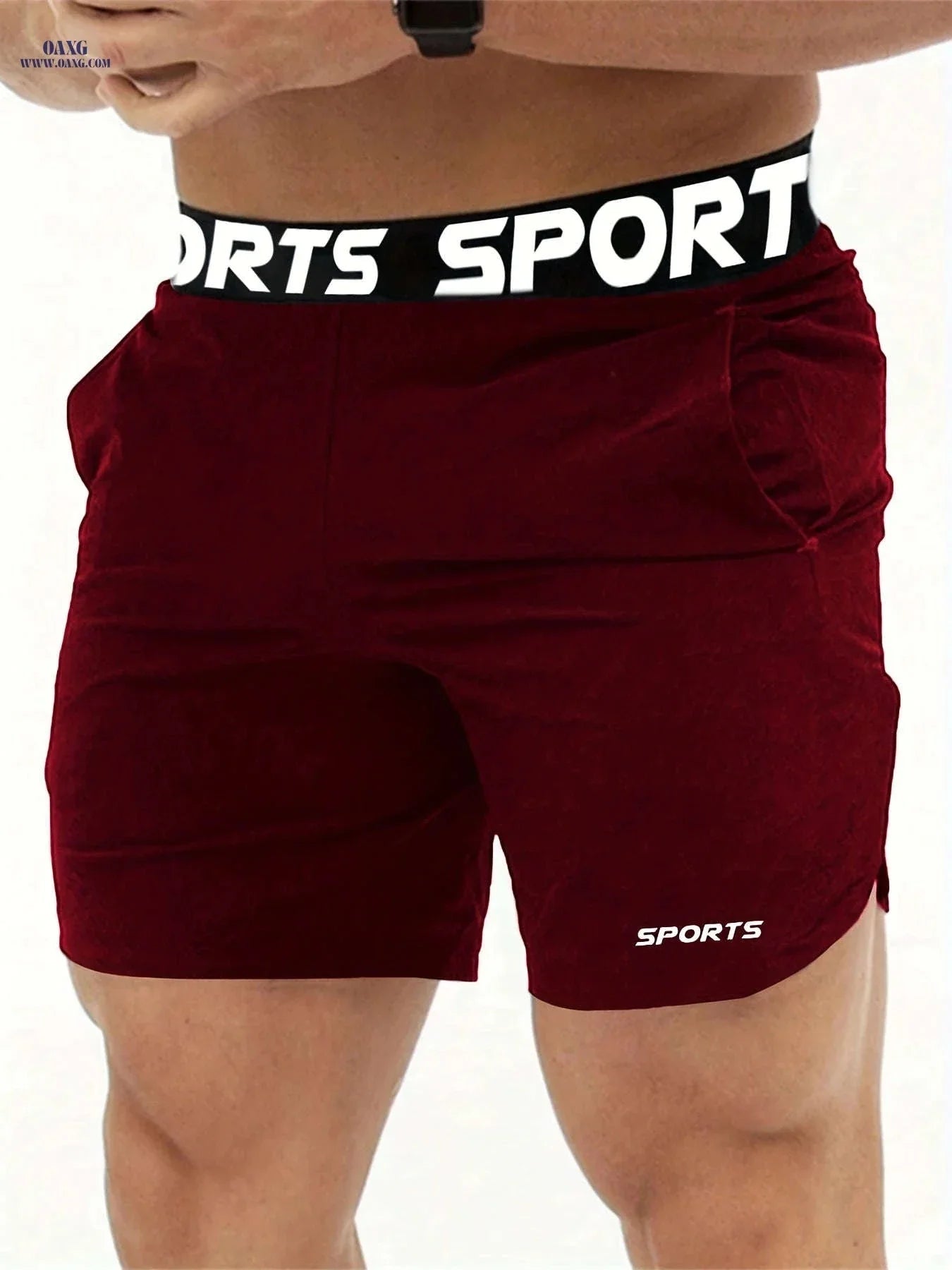 Men’s Athletic Shorts - Lightweight Polyester, Comfortable Fit for Sports