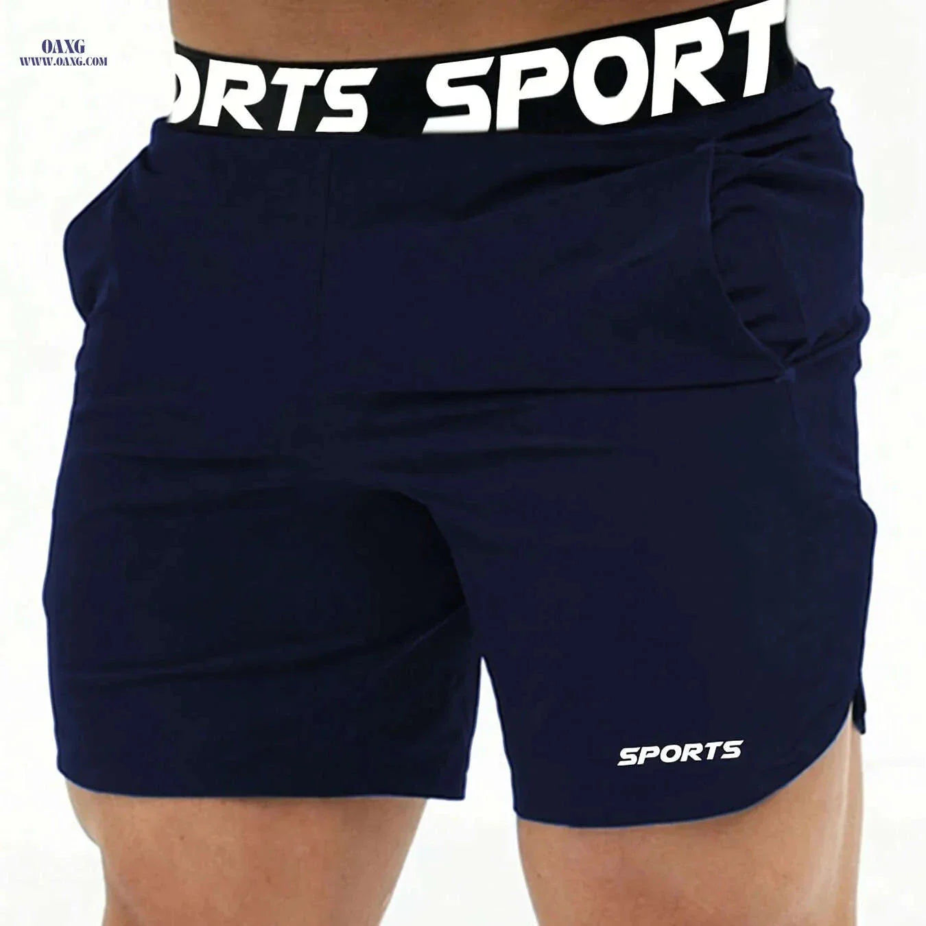 Men’s Athletic Shorts - Lightweight Polyester, Comfortable Fit for Sports