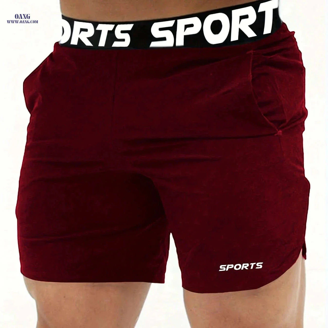Men’s Athletic Shorts - Lightweight Polyester, Comfortable Fit for Sports