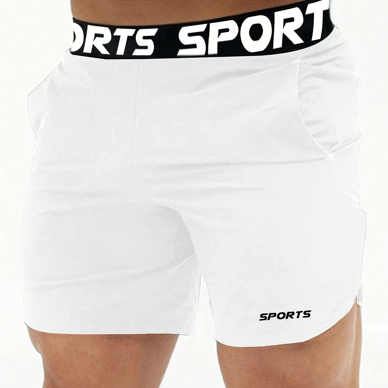 Men’s Athletic Shorts - Lightweight Polyester, Comfortable Fit for Sports