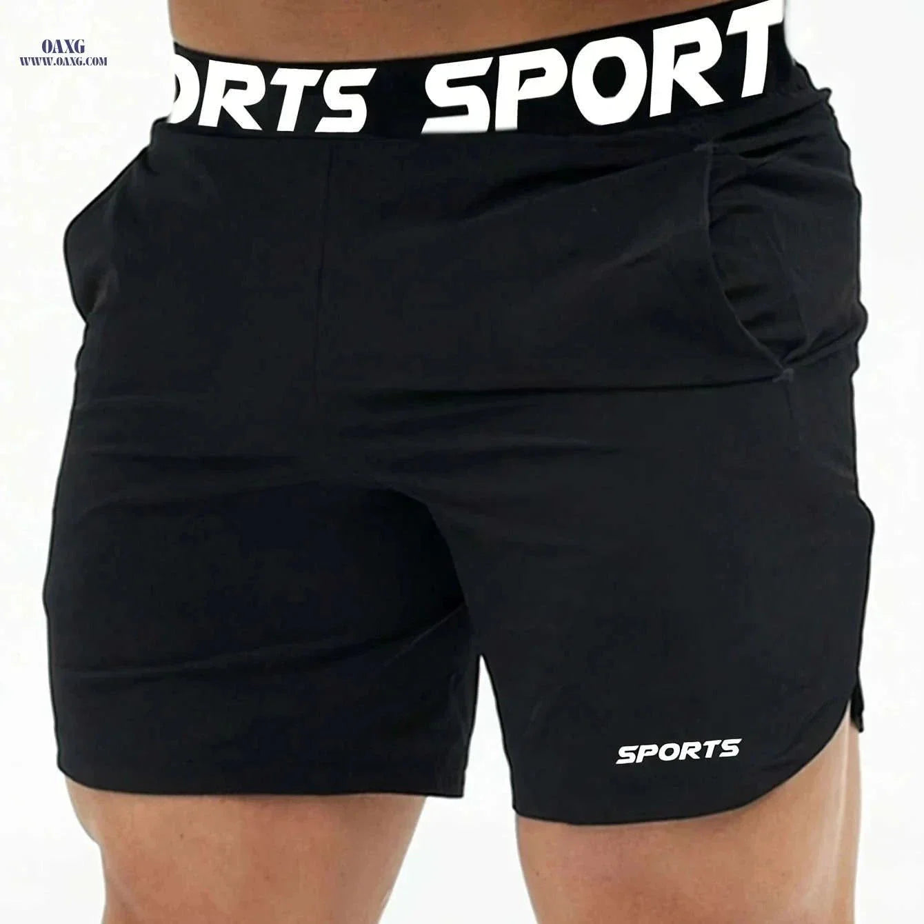 Men’s Athletic Shorts - Lightweight Polyester, Comfortable Fit for Sports