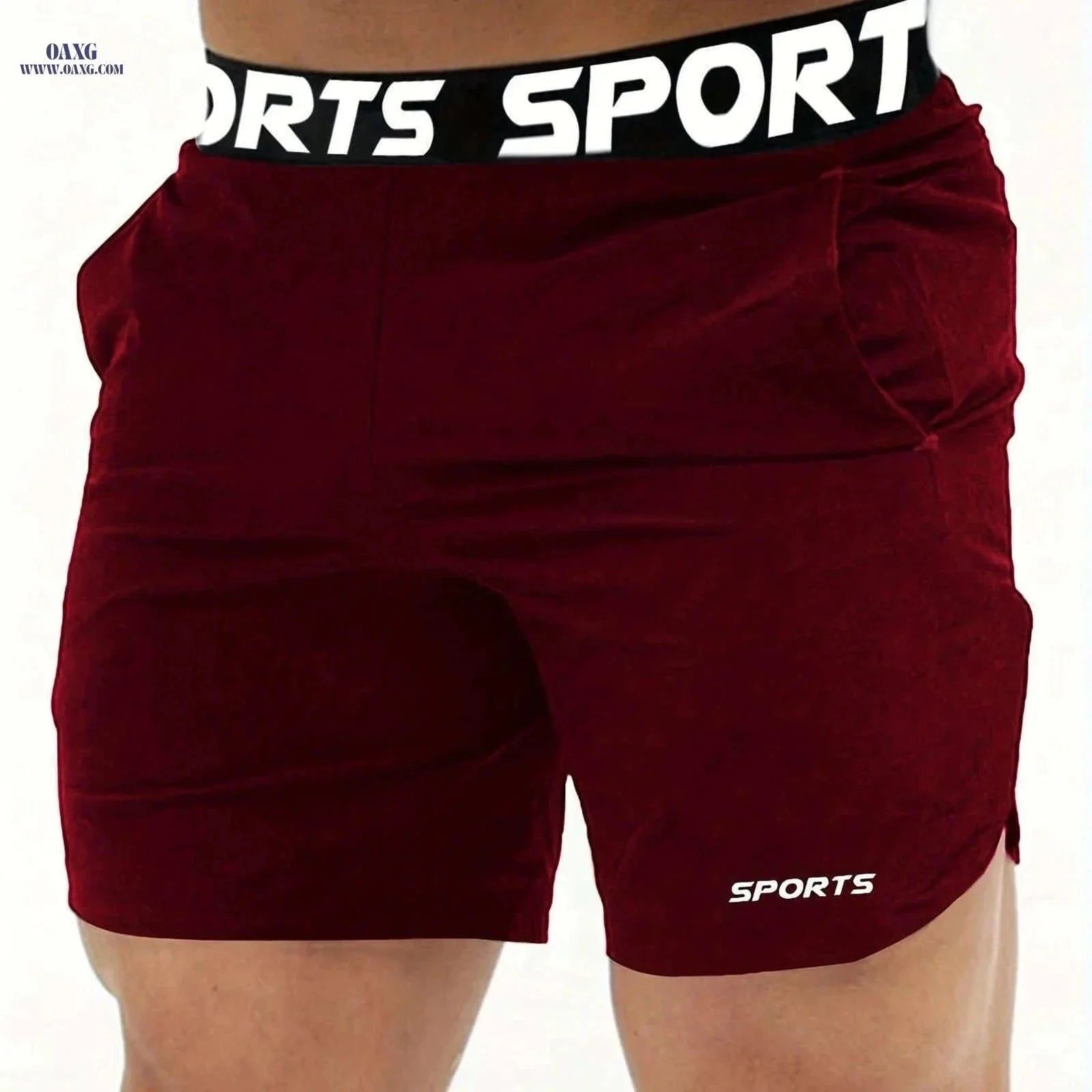 Men’s Athletic Shorts - Lightweight Polyester, Comfortable Fit for Sports