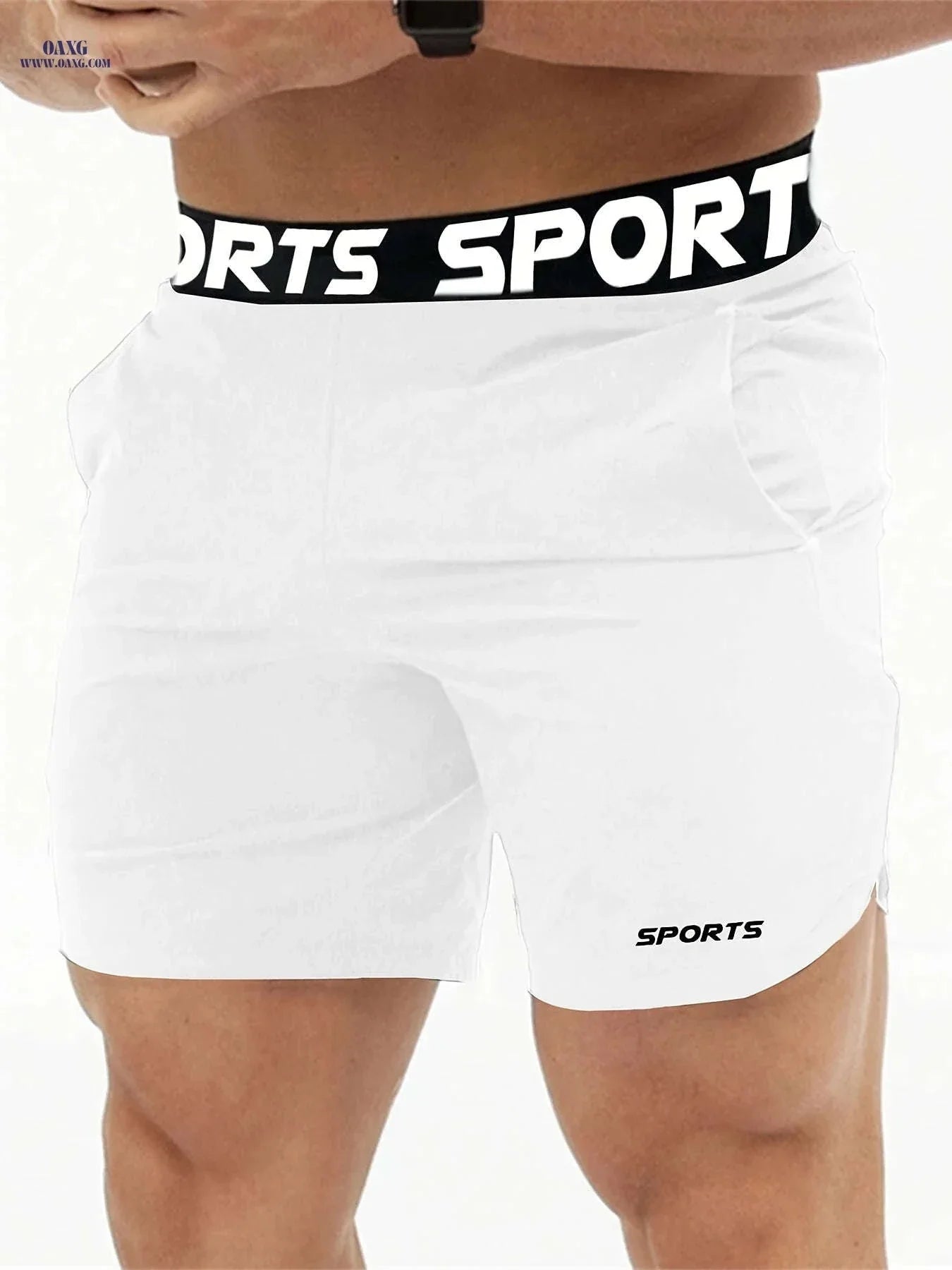 Men’s Athletic Shorts - Lightweight Polyester, Comfortable Fit for Sports