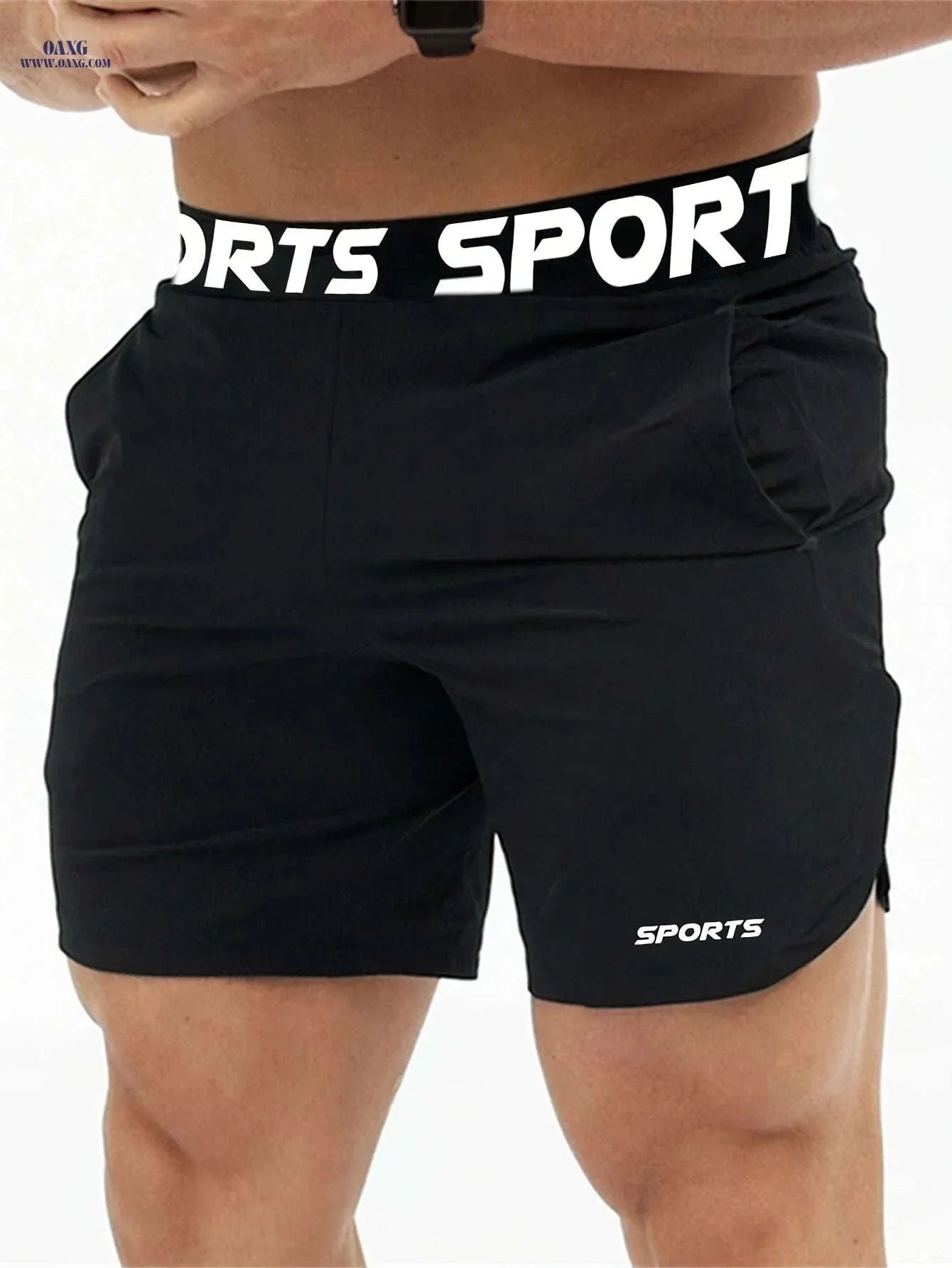 Men’s Athletic Shorts - Lightweight Polyester, Comfortable Fit for Sports