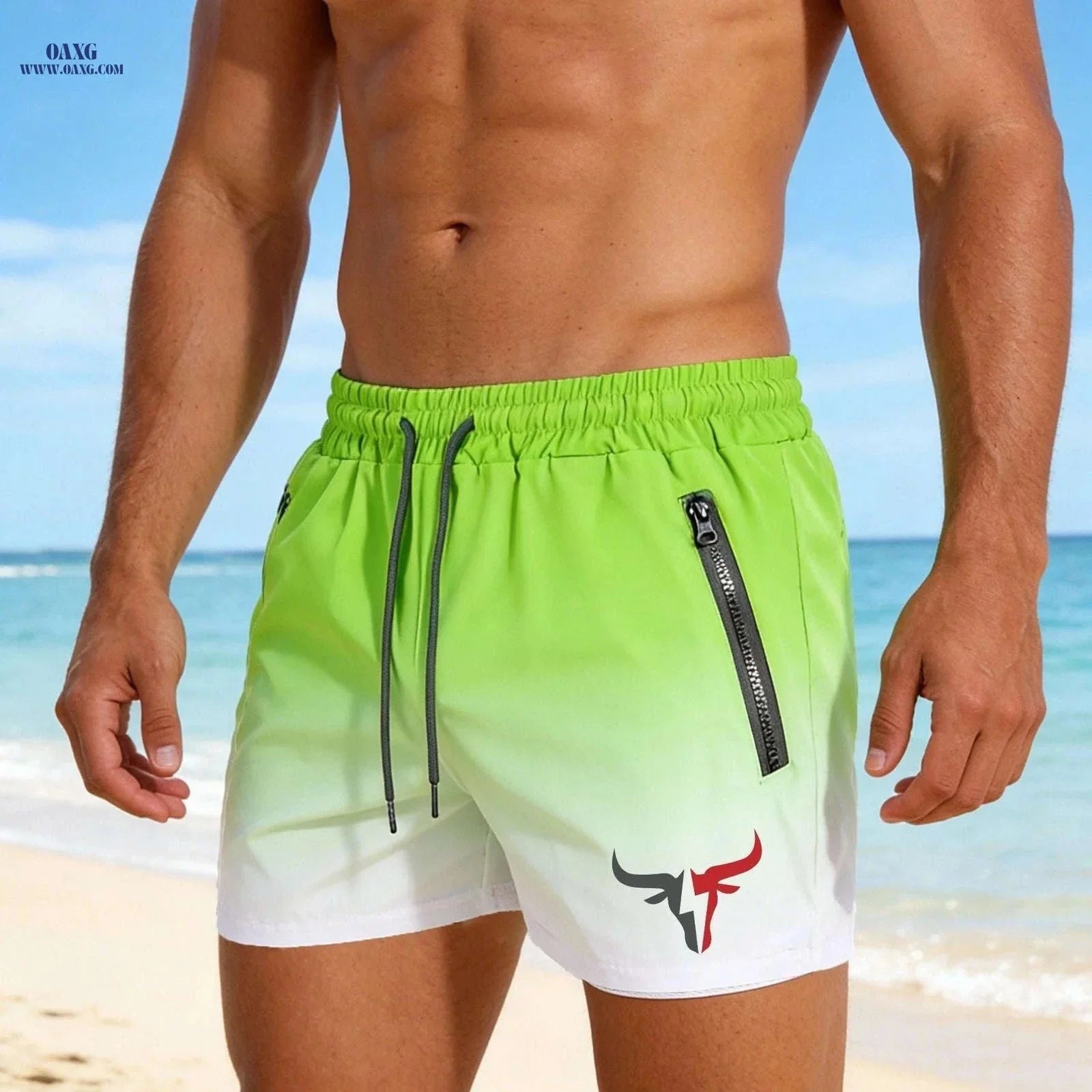 Men's Breathable Sports Shorts - Lightweight Cooling for Beach Fun