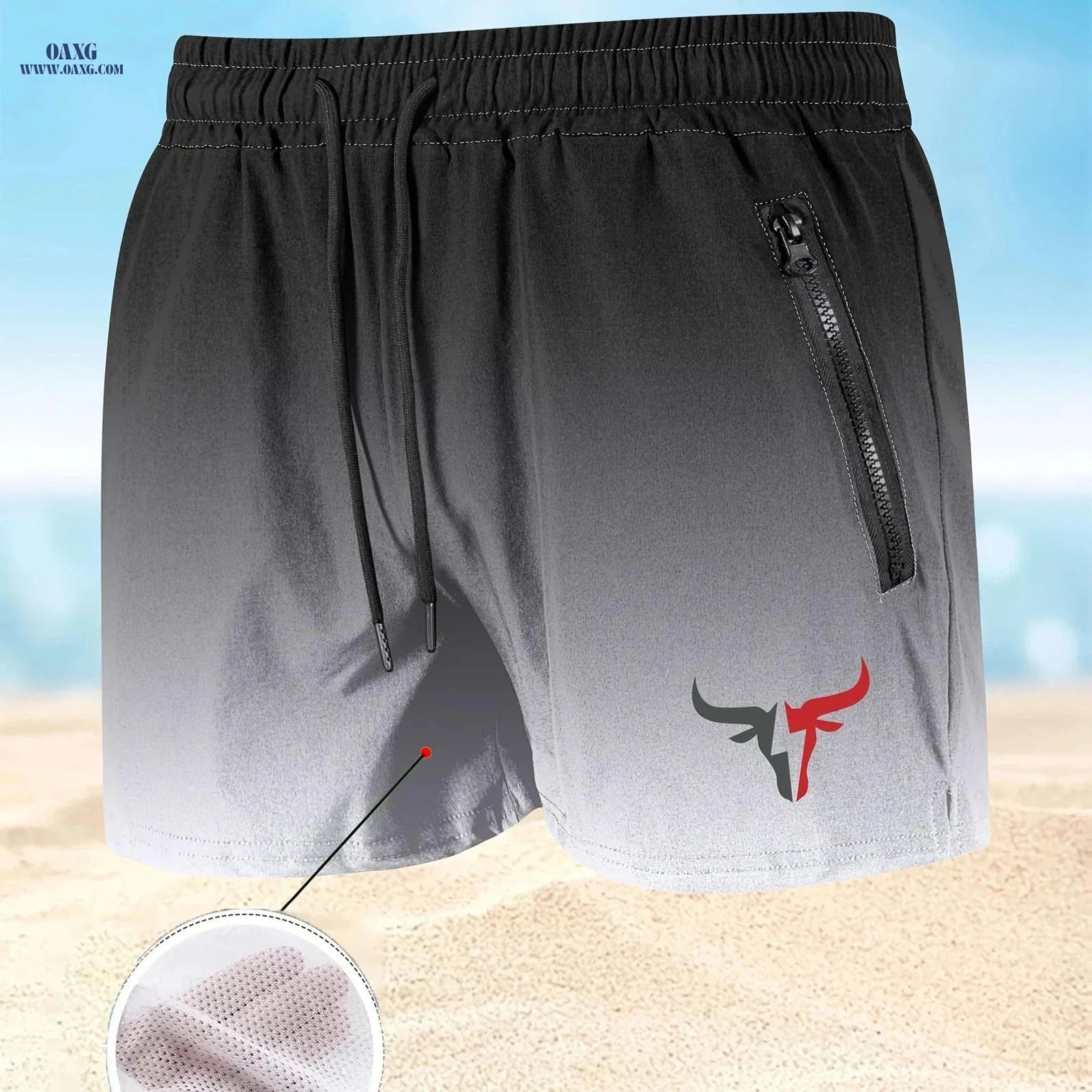 Men's Breathable Sports Shorts - Lightweight Cooling for Beach Fun