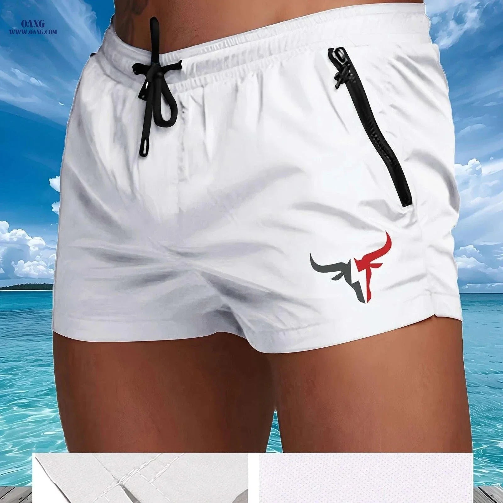 Men's Breathable Sports Shorts - Lightweight Cooling for Beach Fun