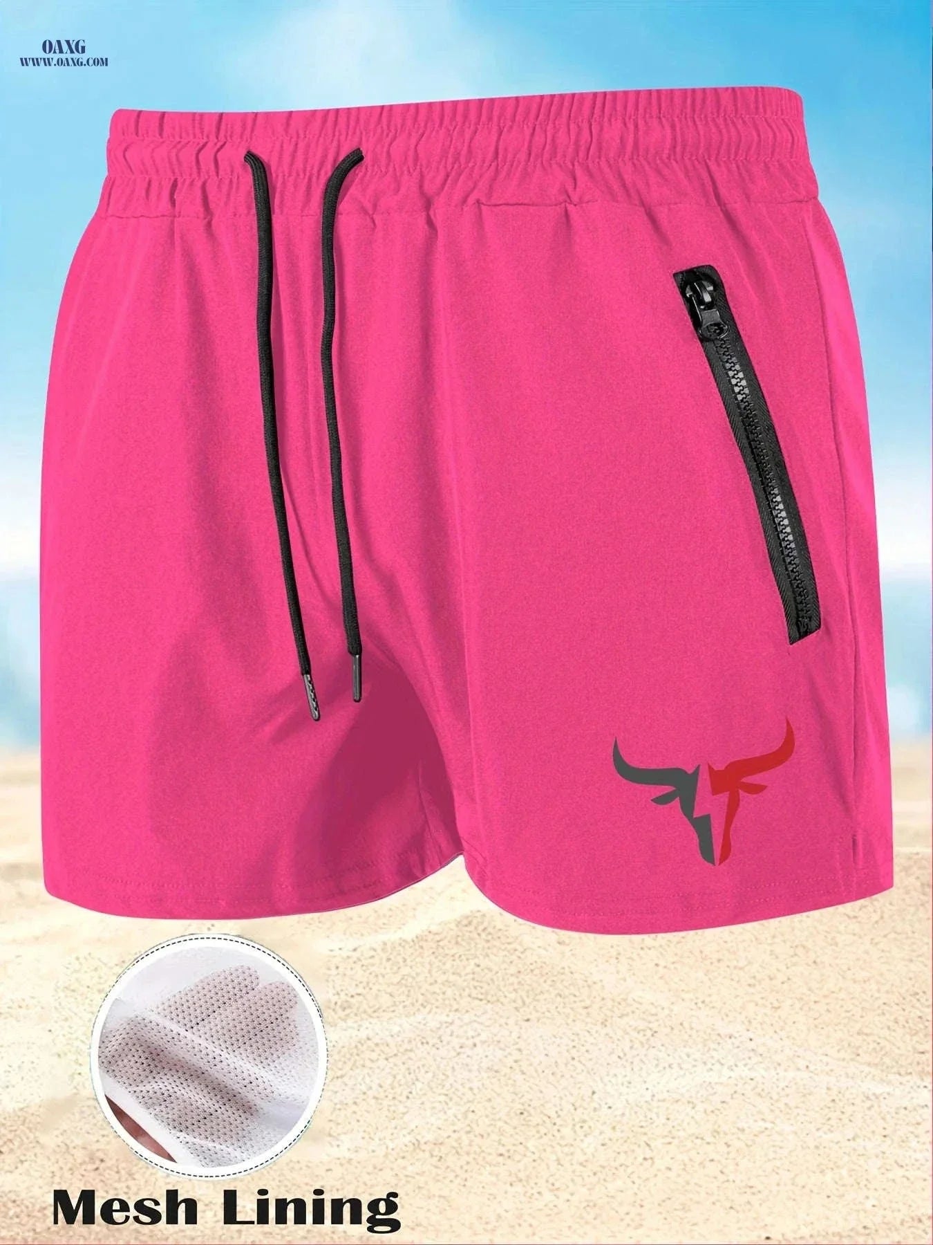 Men's Breathable Sports Shorts - Lightweight Cooling for Beach Fun