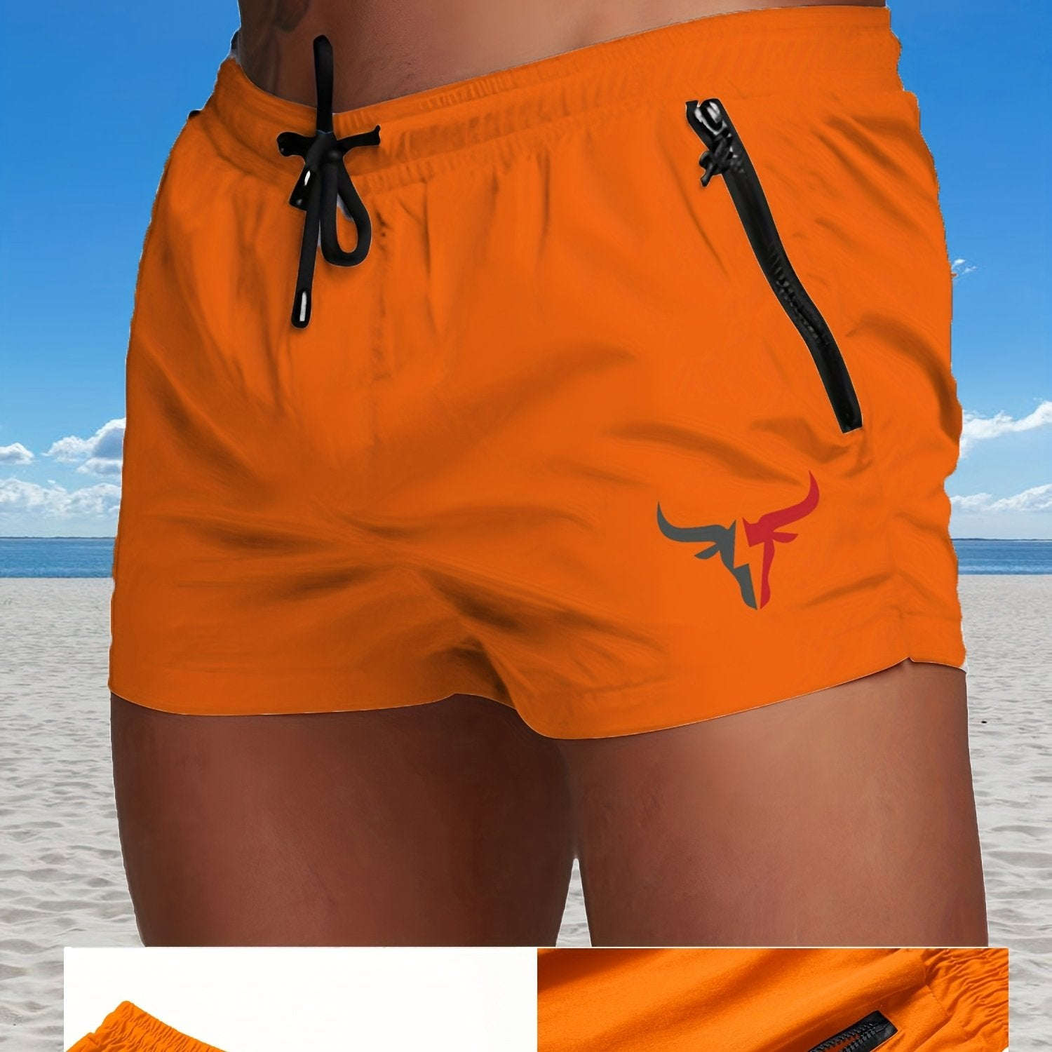 Men's Breathable Sports Shorts - Lightweight Cooling for Beach Fun