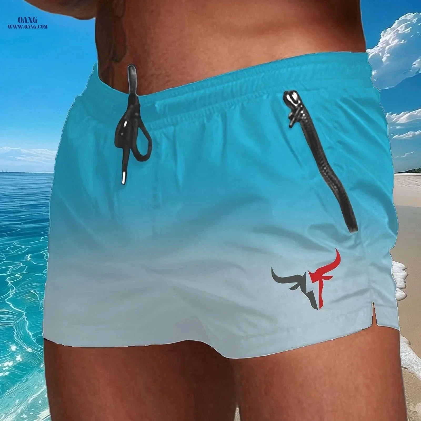 Men's Breathable Sports Shorts - Lightweight Cooling for Beach Fun