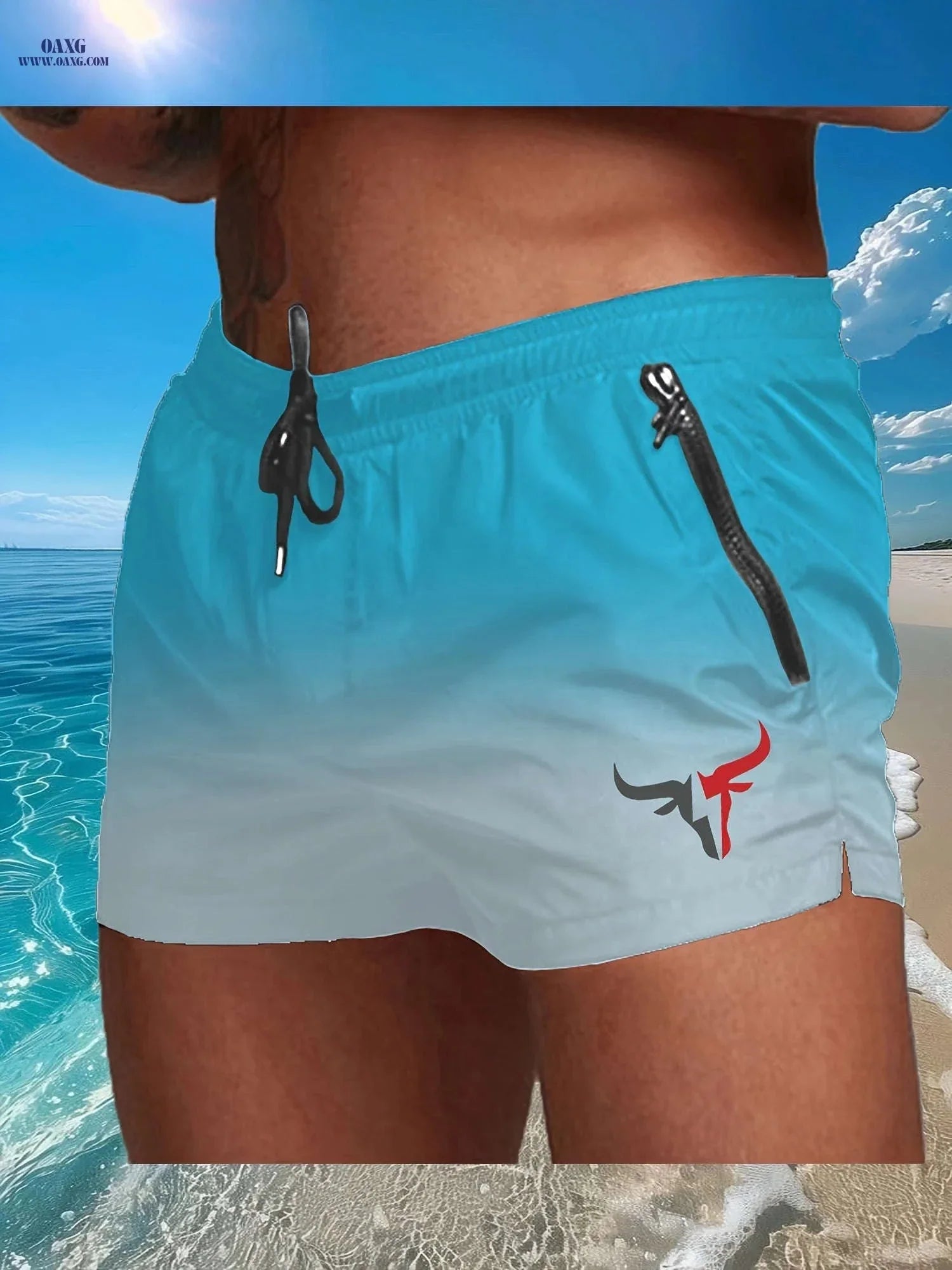 Men's Breathable Sports Shorts - Lightweight Cooling for Beach Fun