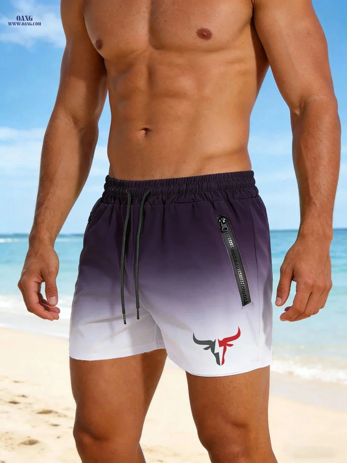 Men's Breathable Sports Shorts - Lightweight Cooling for Beach Fun
