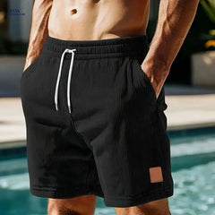 Men's Casual Corduroy Jogging Shorts - Comfortable Summer Fashion