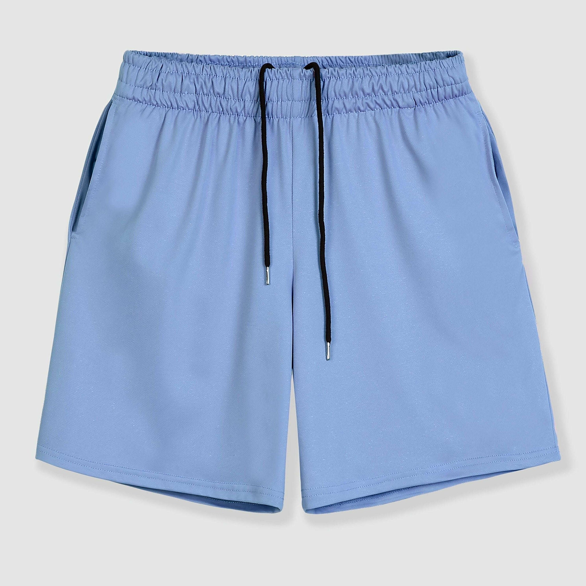 Men's Casual Drawstring Shorts - Moisture-Wicking, Side Pockets