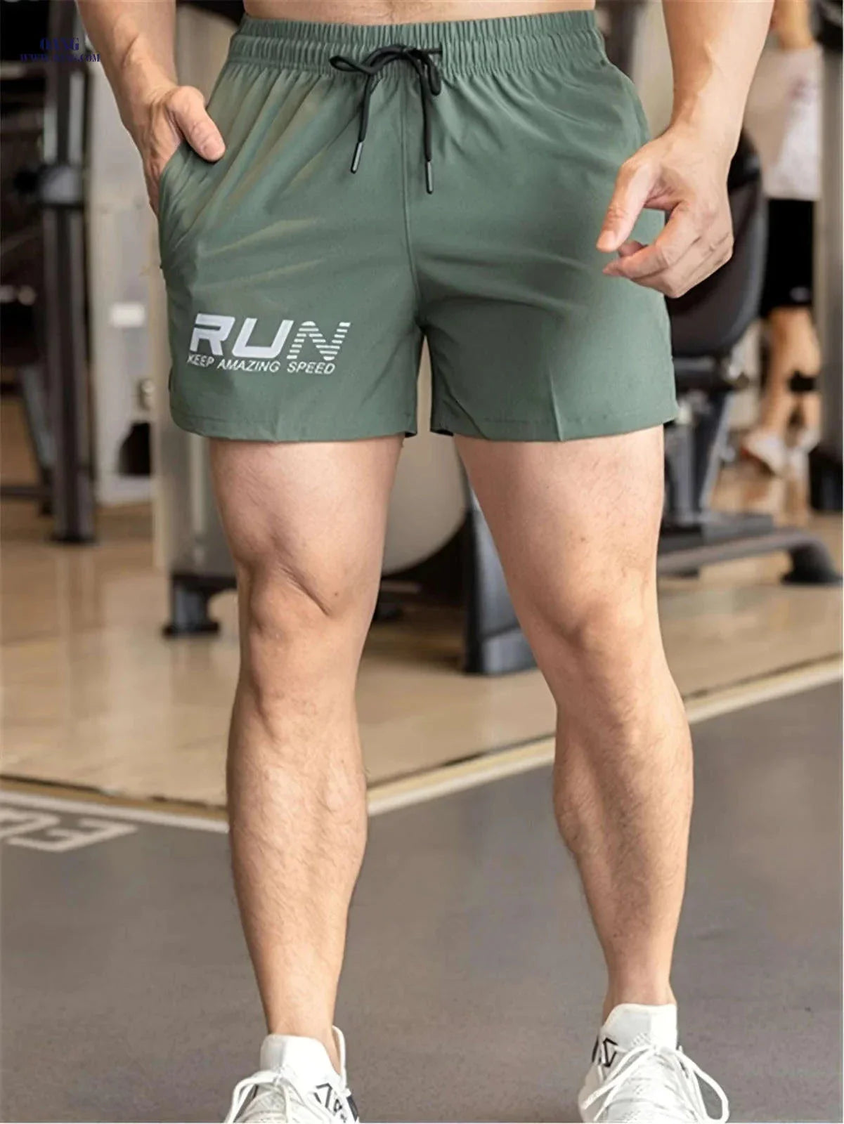 Men’s Casual Shorts with Drawstring - Perfect for Running and Fitness