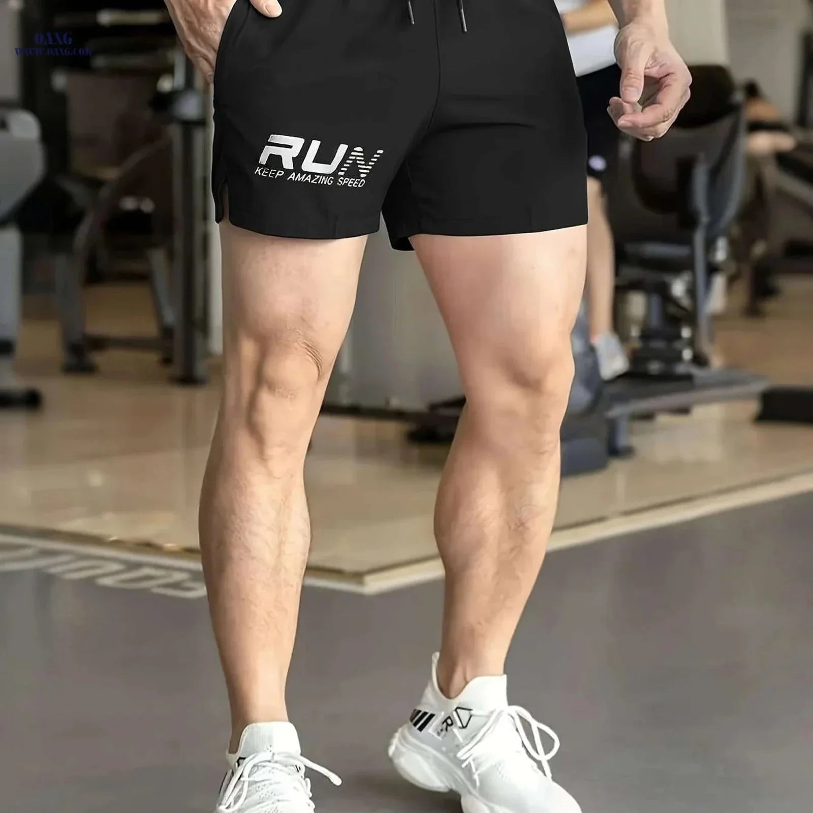 Men’s Casual Shorts with Drawstring - Perfect for Running and Fitness