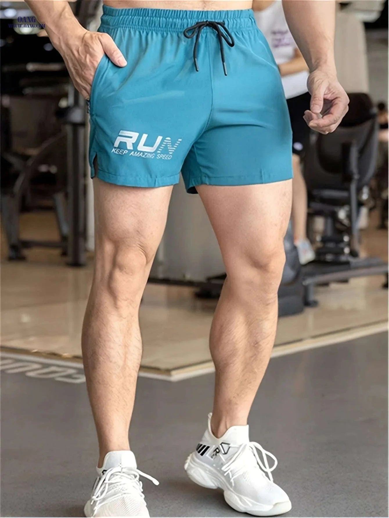 Men’s Casual Shorts with Drawstring - Perfect for Running and Fitness