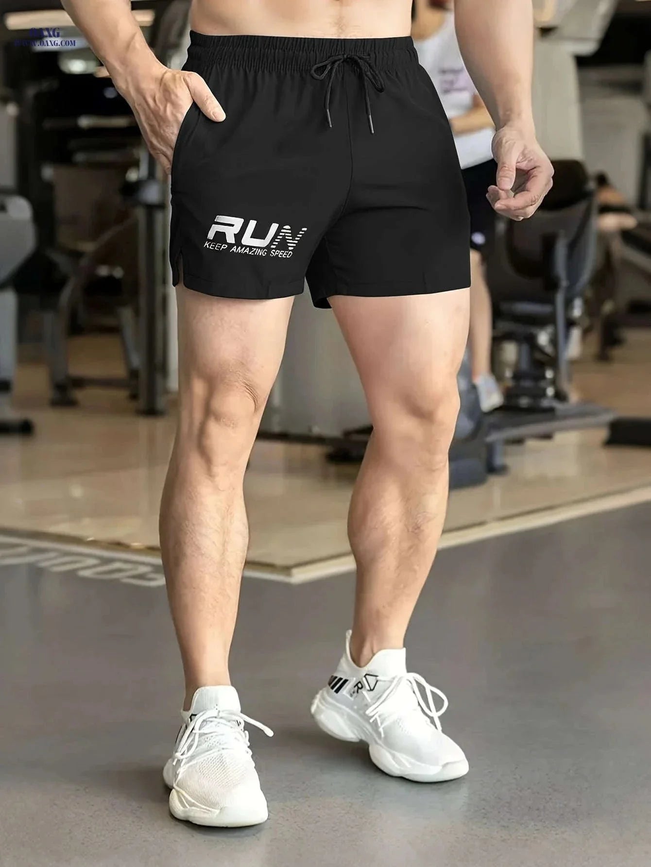 Men’s Casual Shorts with Drawstring - Perfect for Running and Fitness