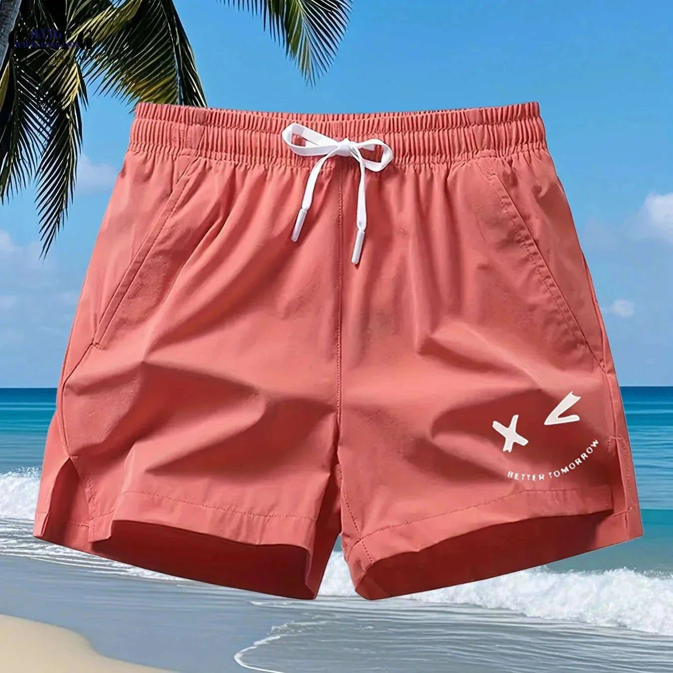 Men's Casual Sports Shorts - Quick-Drying, Zippered Pockets, Stretchy