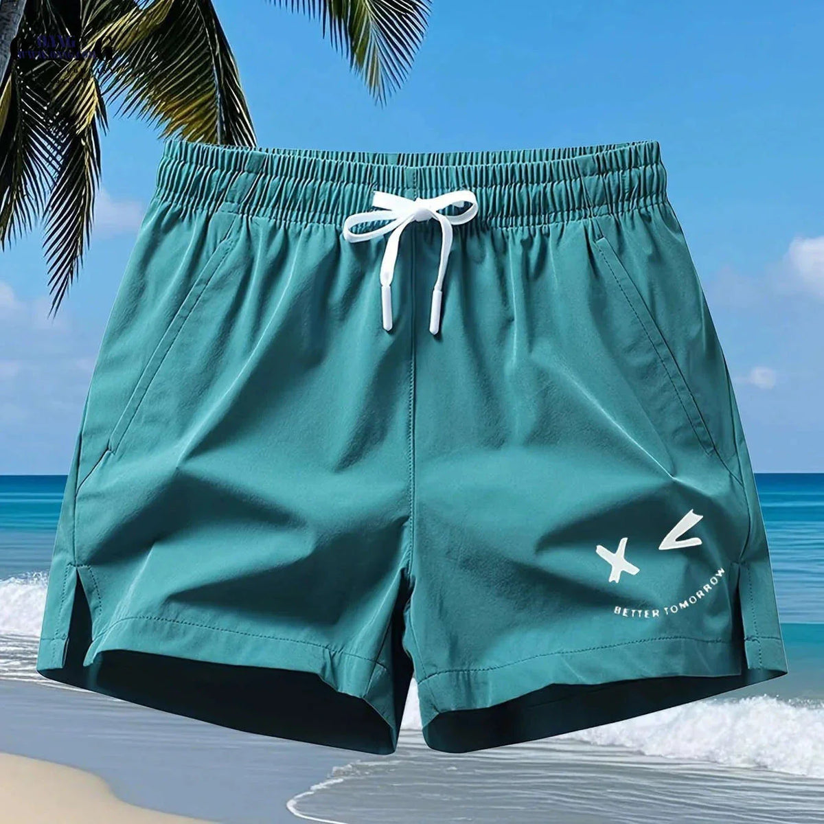 Men's Casual Sports Shorts - Quick-Drying, Zippered Pockets, Stretchy