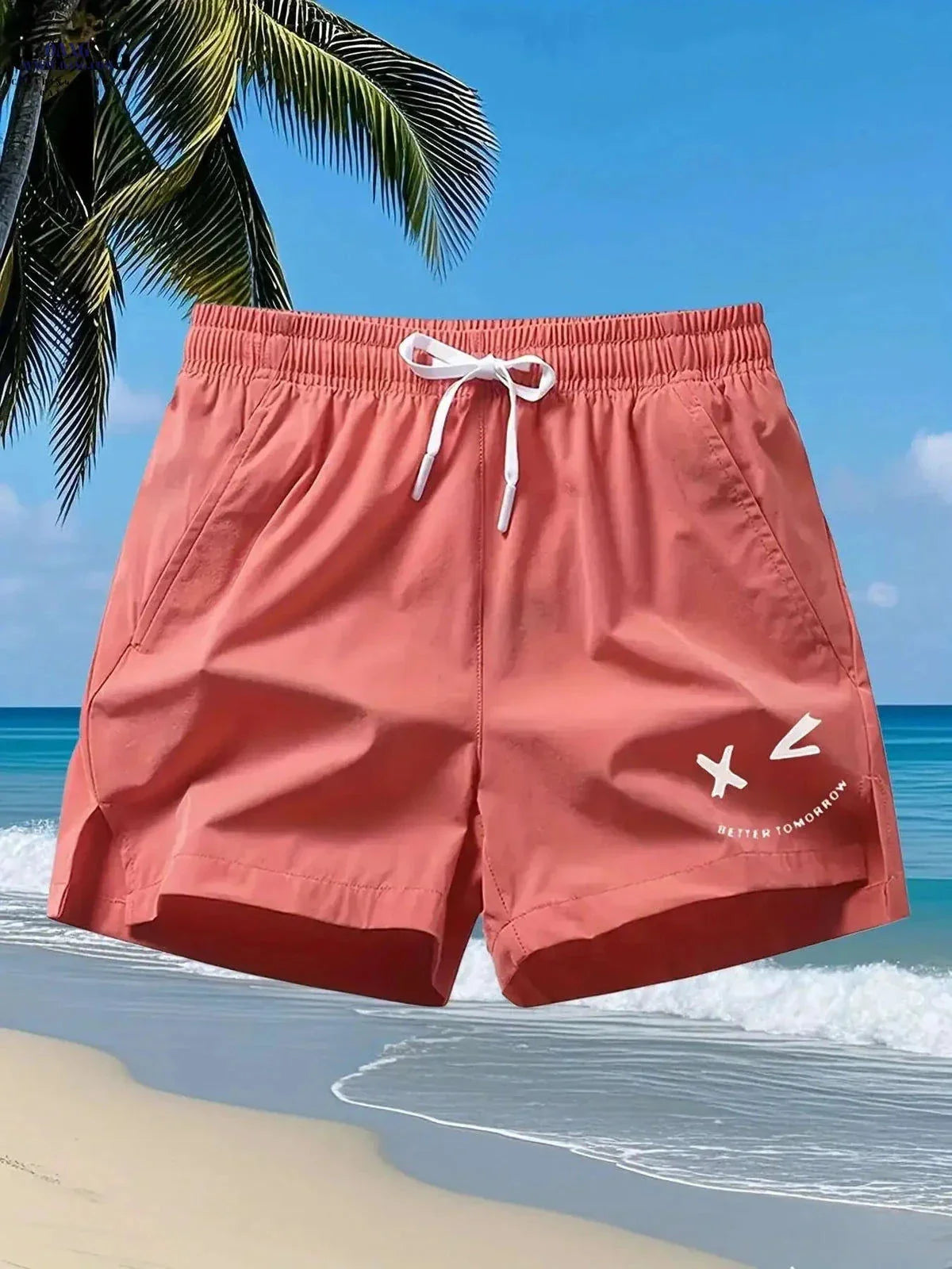 Men's Casual Sports Shorts - Quick-Drying, Zippered Pockets, Stretchy