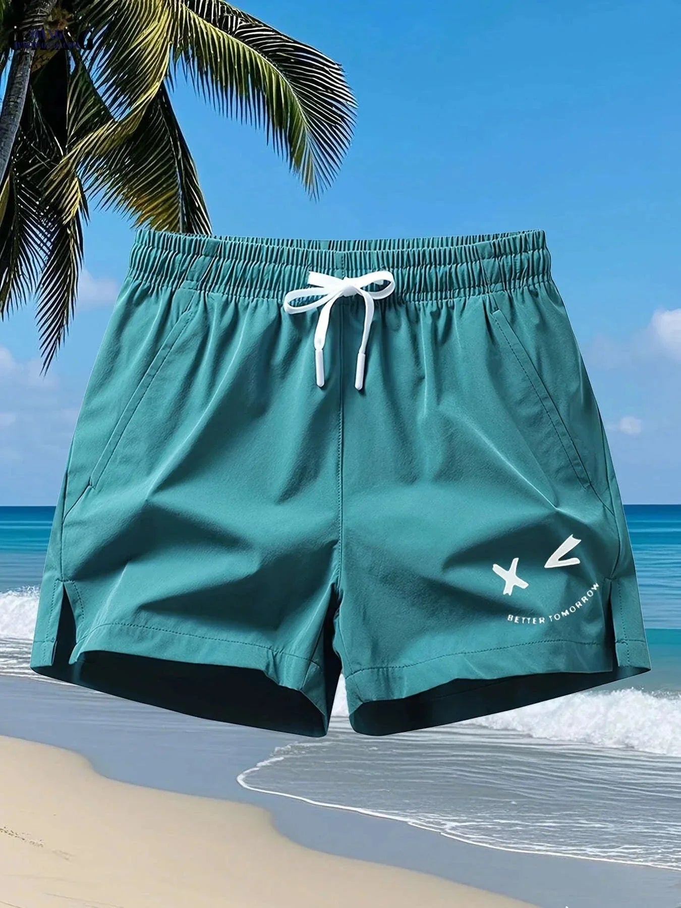 Men's Casual Sports Shorts - Quick-Drying, Zippered Pockets, Stretchy
