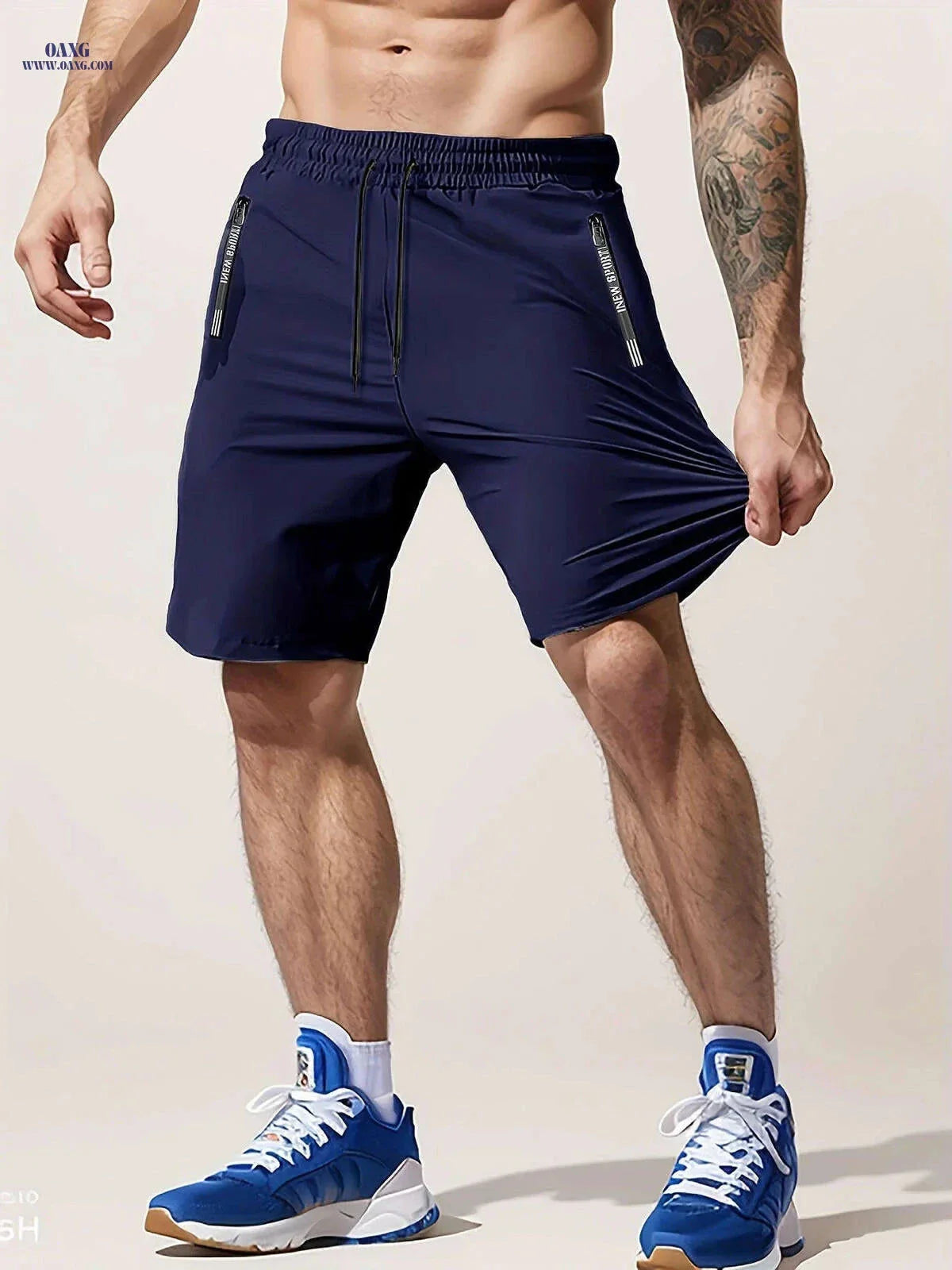 Men’s Casual Workout Shorts - Lightweight with Zipper Pocket