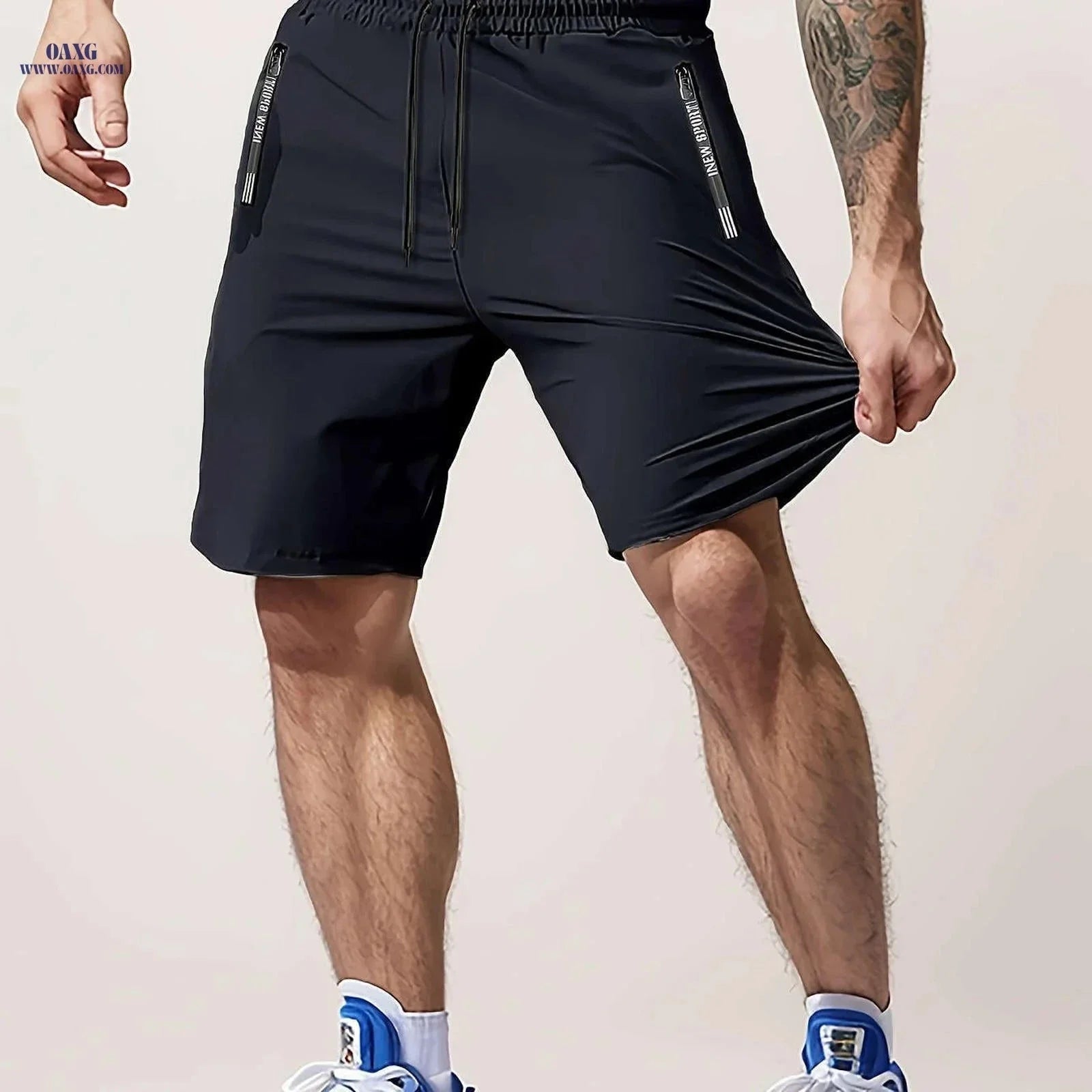 Men’s Casual Workout Shorts - Lightweight with Zipper Pocket